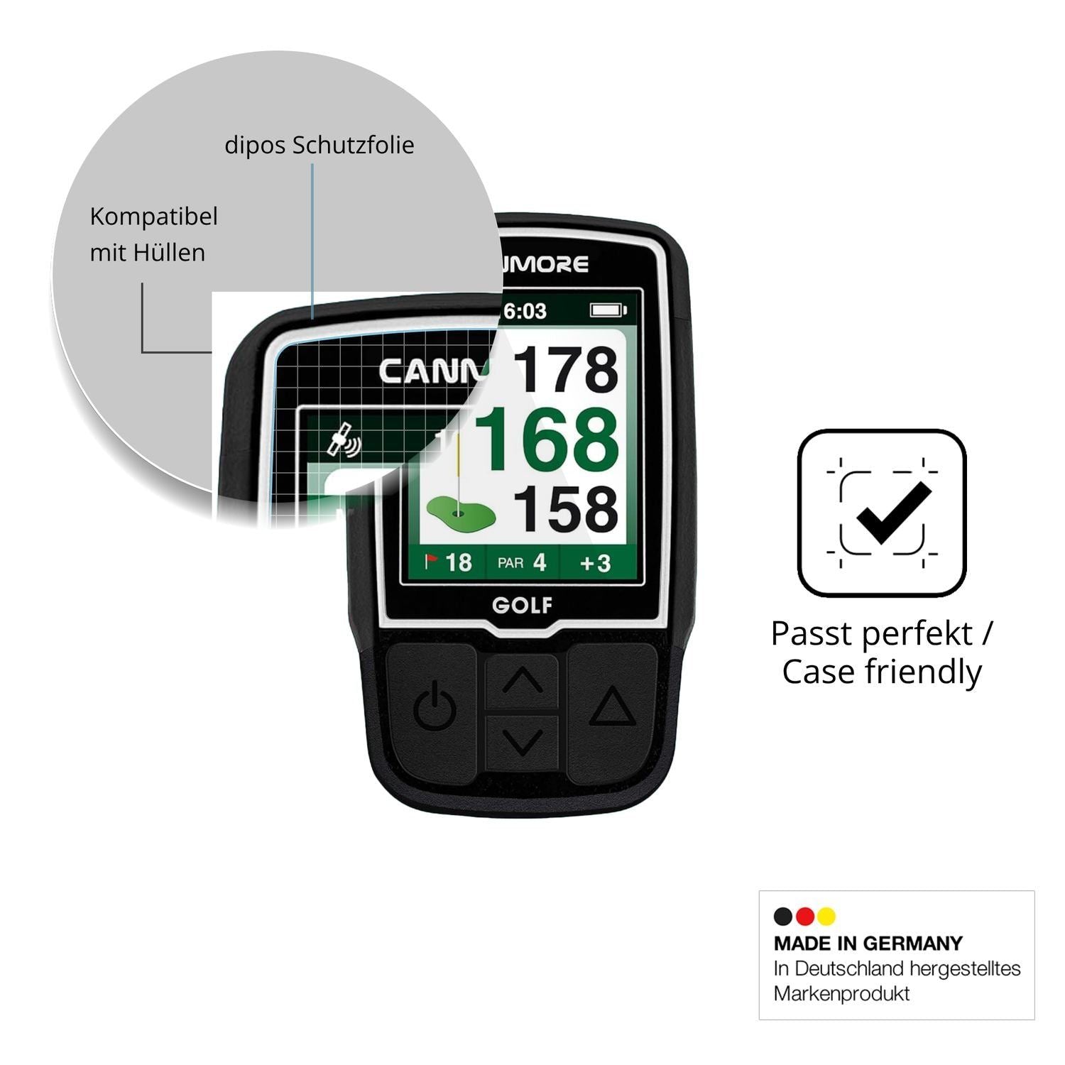 2x Schutzfolie klar für Canmore HG200 Display-Schu (6)