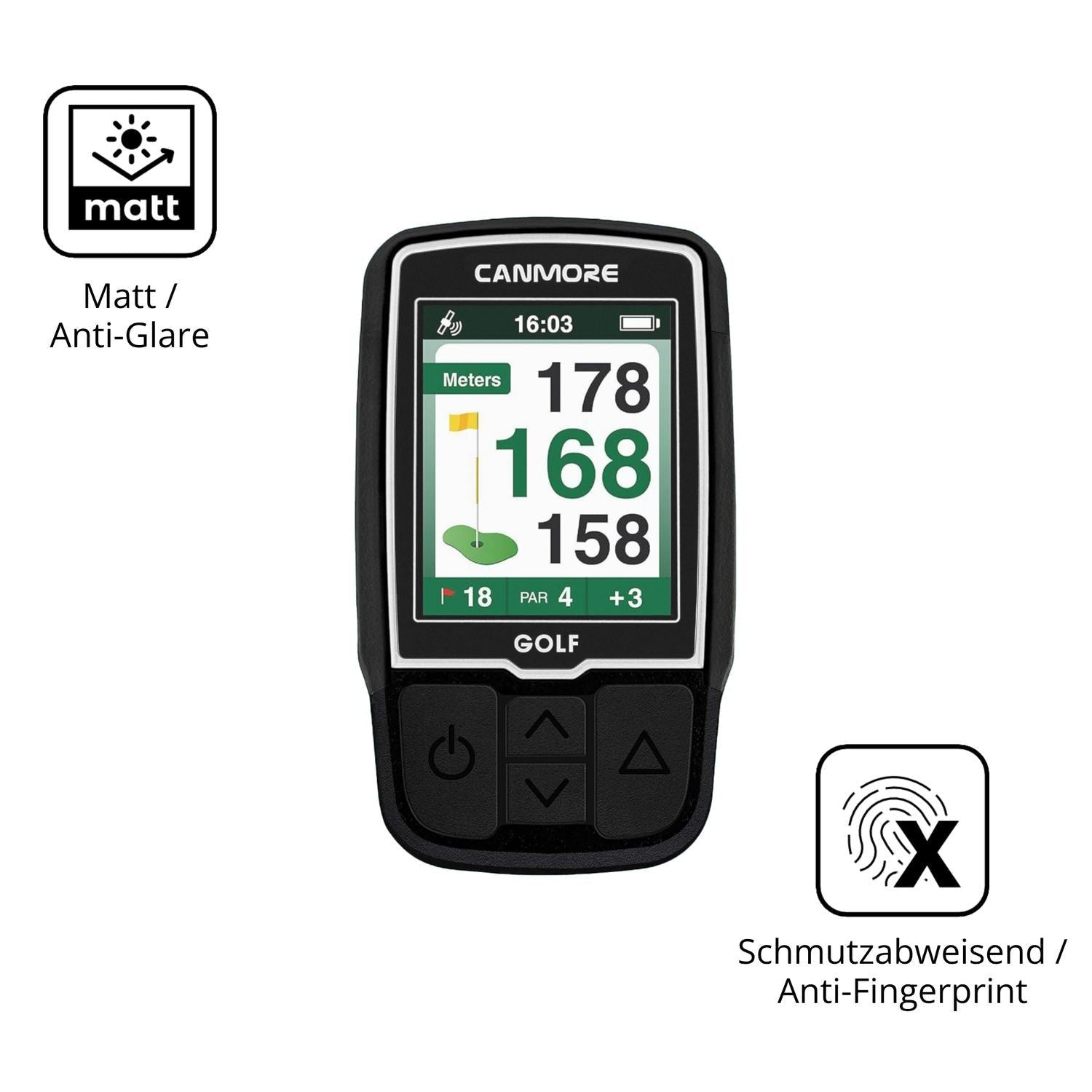 2x Schutzfolie matt für Canmore HG200 Display-Schu (5)