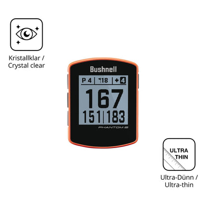 2x Schutzfolie klar für Bushnell Phantom 2 Display (5)