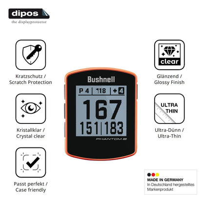 2x Schutzfolie klar für Bushnell Phantom 2 Display (7)