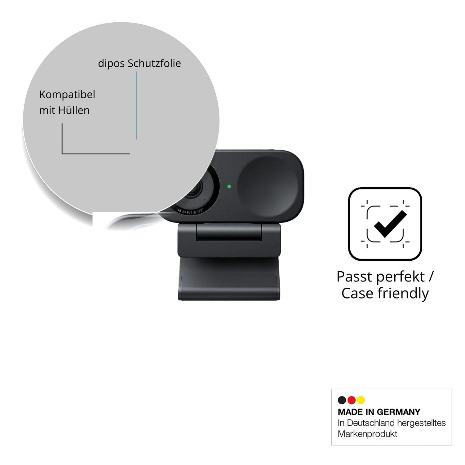 4x Schutzfolie klar für Insta360 Link 2C Display-S (6)