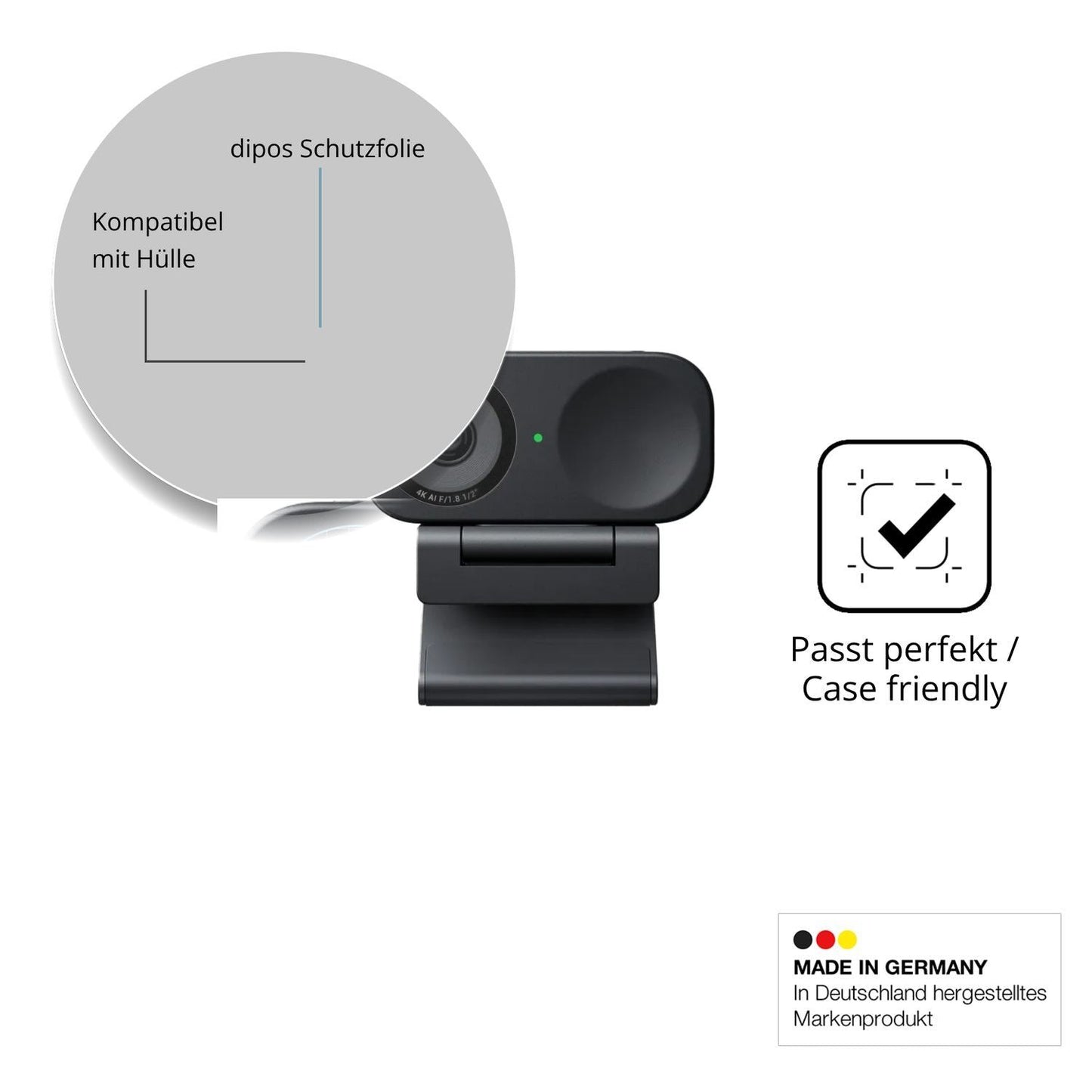 4x Schutzfolie matt für Insta360 Link 2C Display-S (6)