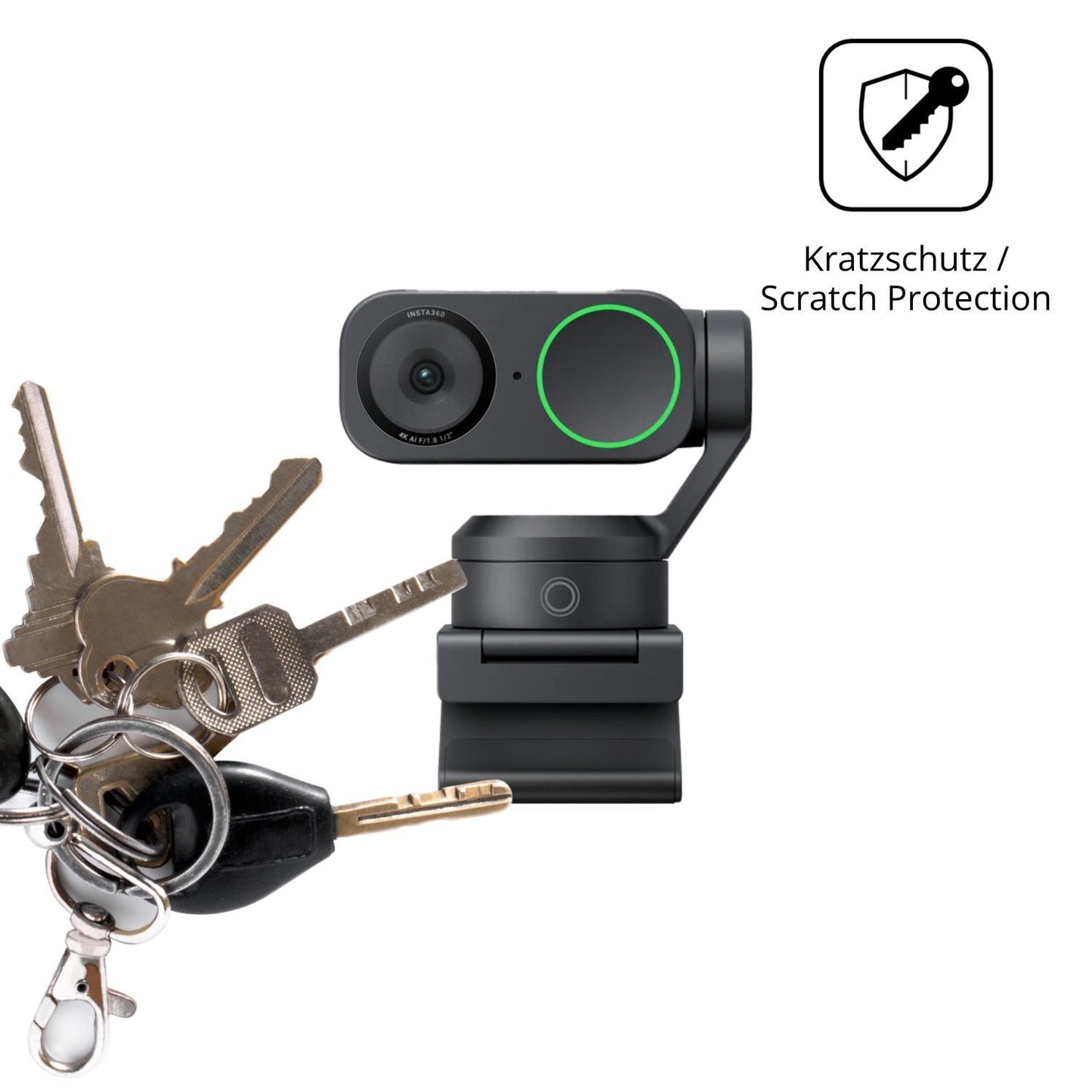 4x Schutzfolie klar für Insta360 Link 2 Display-Sc (4)