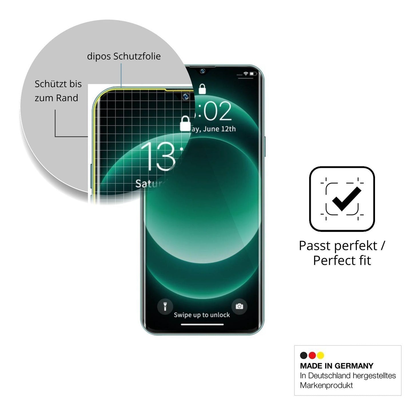 2x 3D Full Cover Schutzfolie für GFive Note 25 Ult (6)