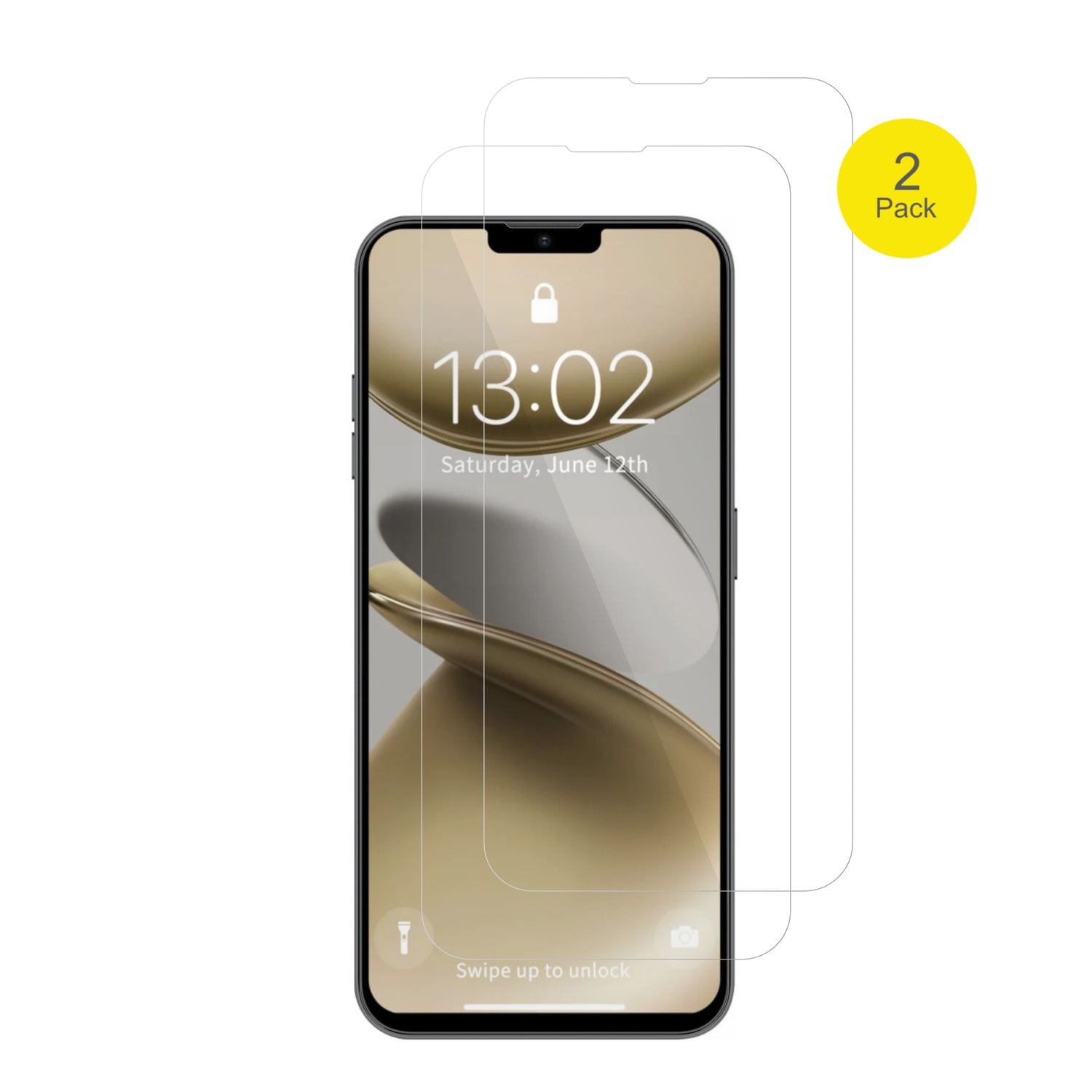 2x 3D Full Cover Schutzfolie für GFive Note 25 (2)