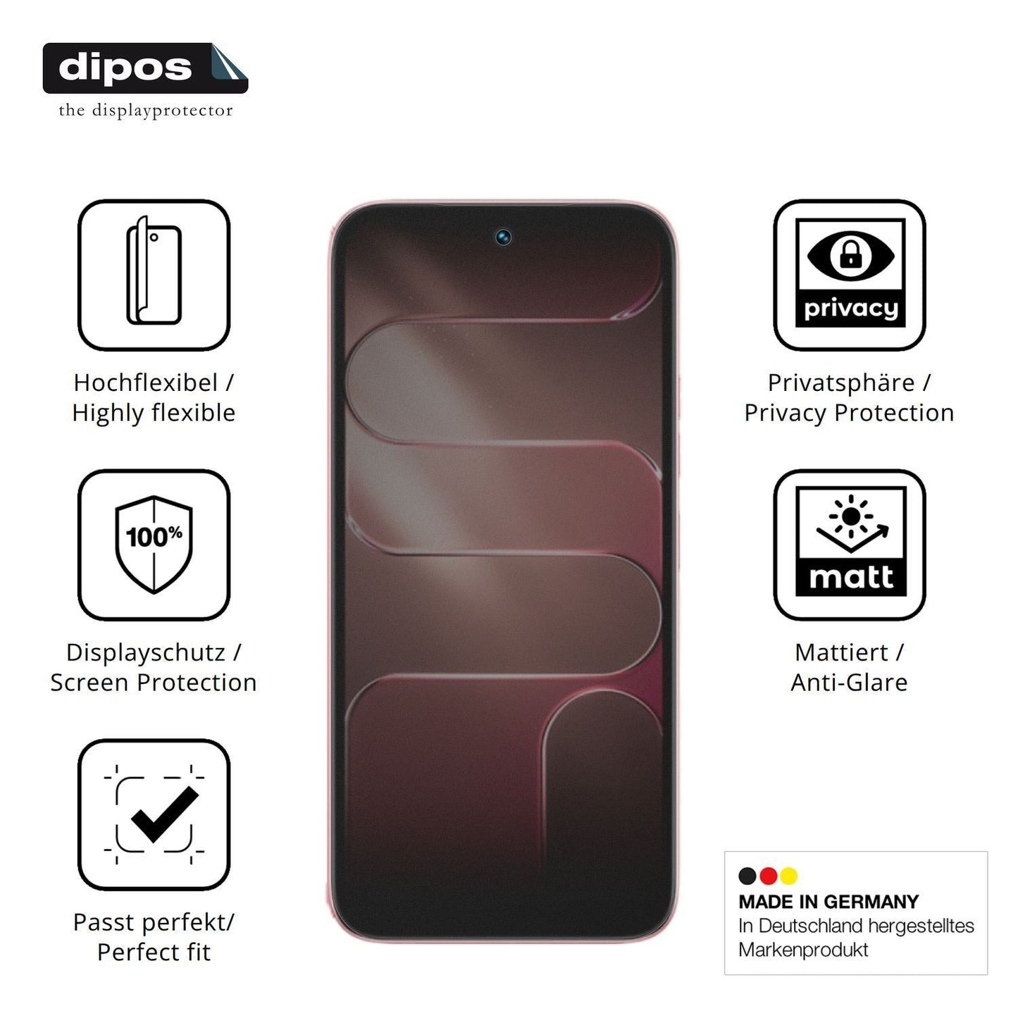 Full Cover Privacy Blickschutzfolie für Tecno Spar (5)