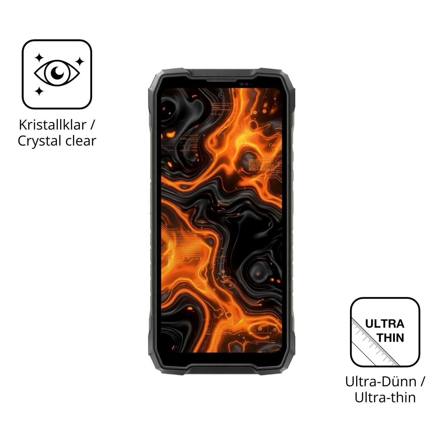 4x Schutzfolie klar für Blackview Rock 5 Display-S (5)