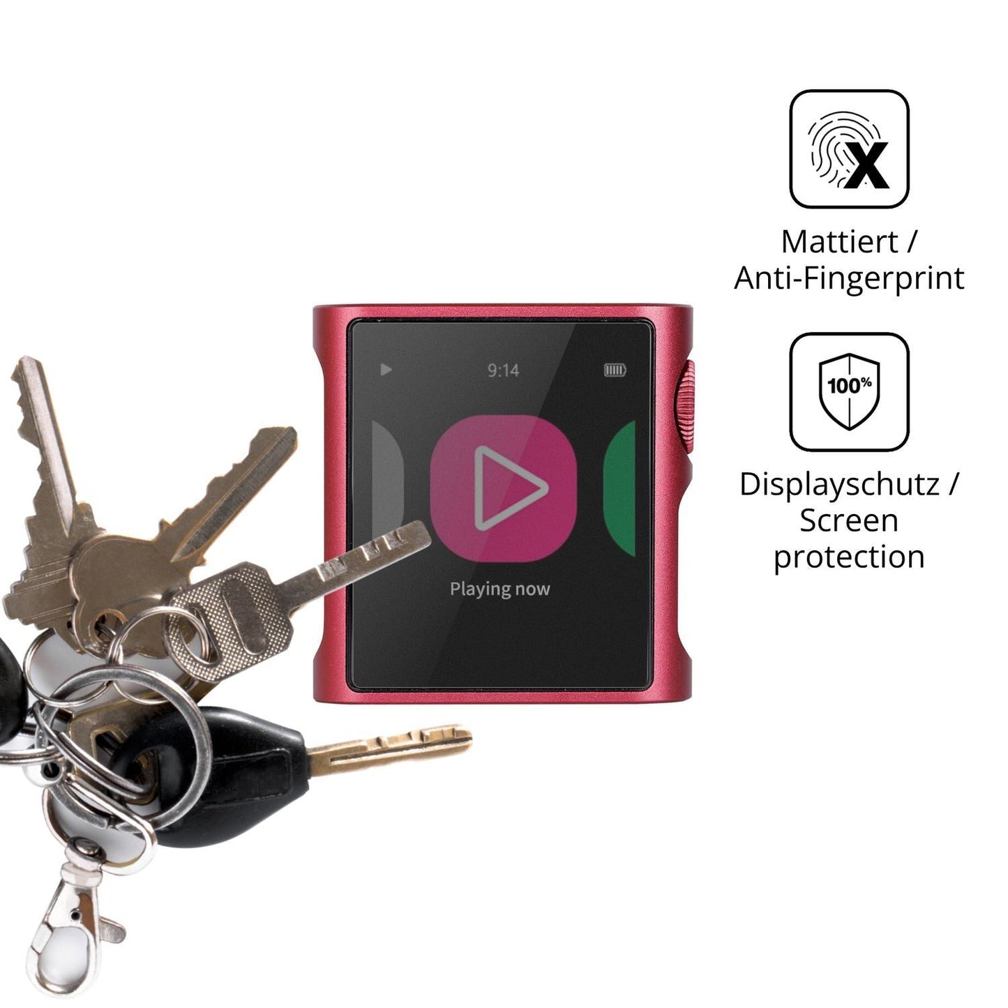 Blickschutzfolie für Shanling M0 Pura matt Schutzf (3)