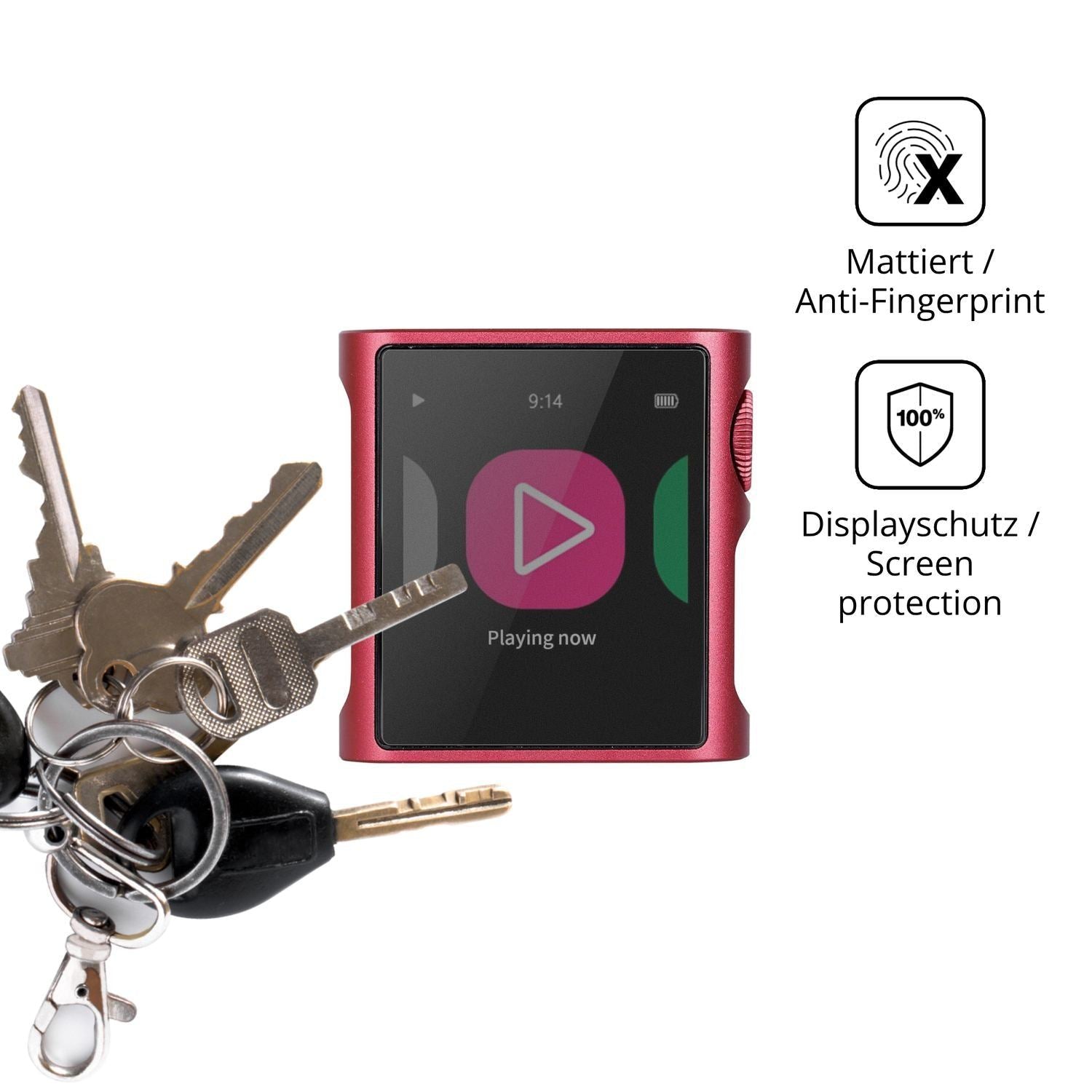 Blickschutzfolie für Shanling M0 Pura matt Schutzf (3)