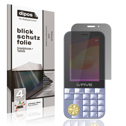 Blickschutzfolie für GFive 4G Promax matt Schutzfo (1)