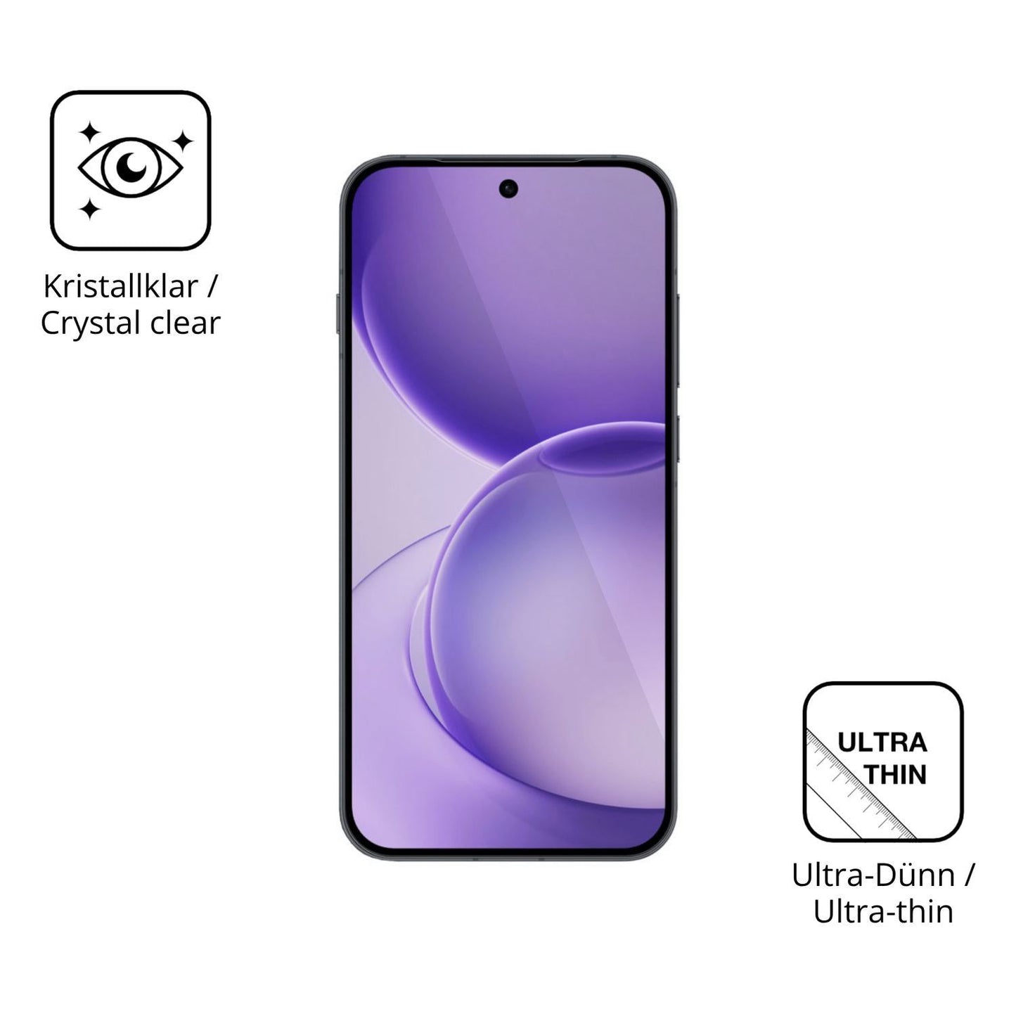 4x Schutzfolie klar für Oppo Reno16 Display-Schutz (5)