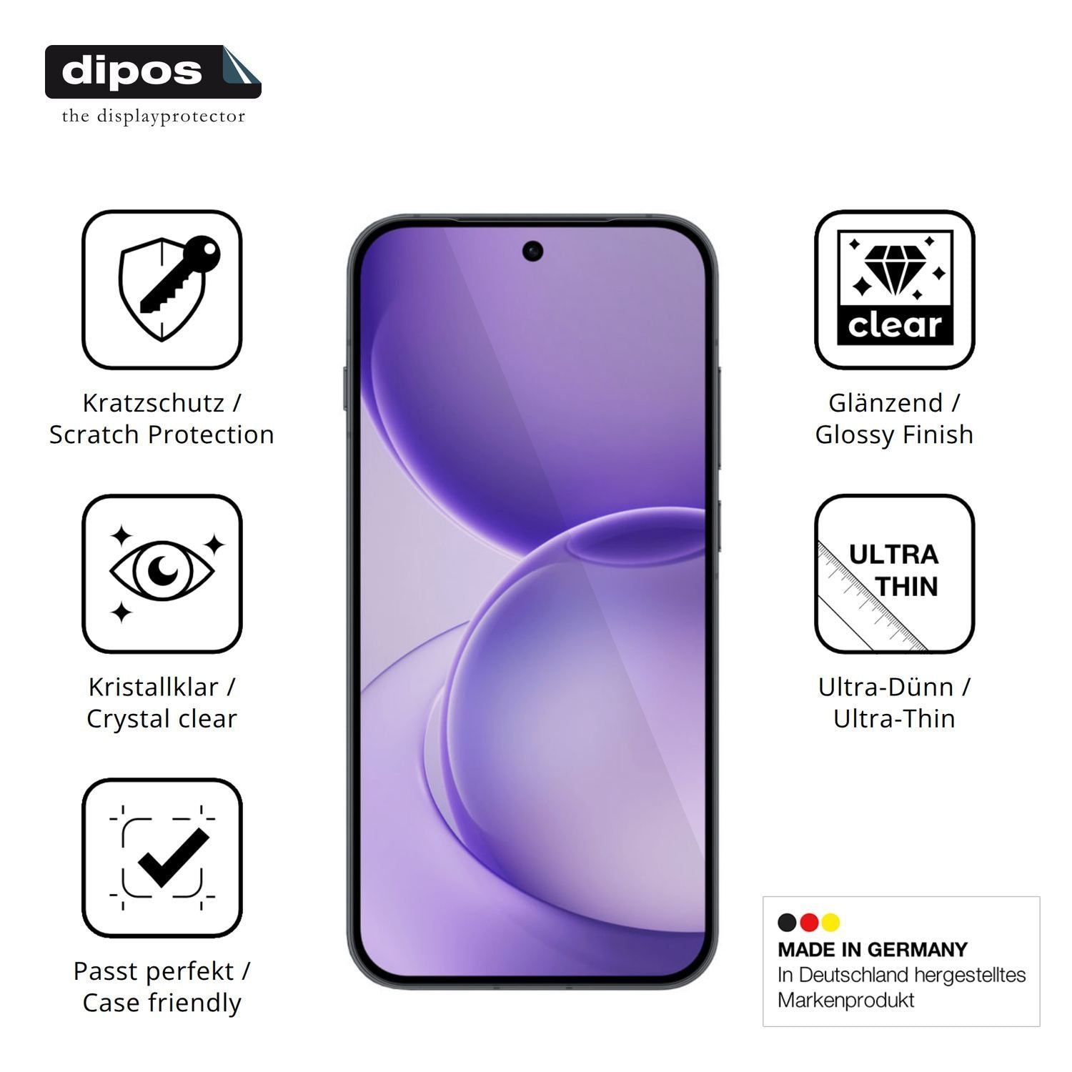 4x Schutzfolie klar für Oppo Reno16 Display-Schutz (7)