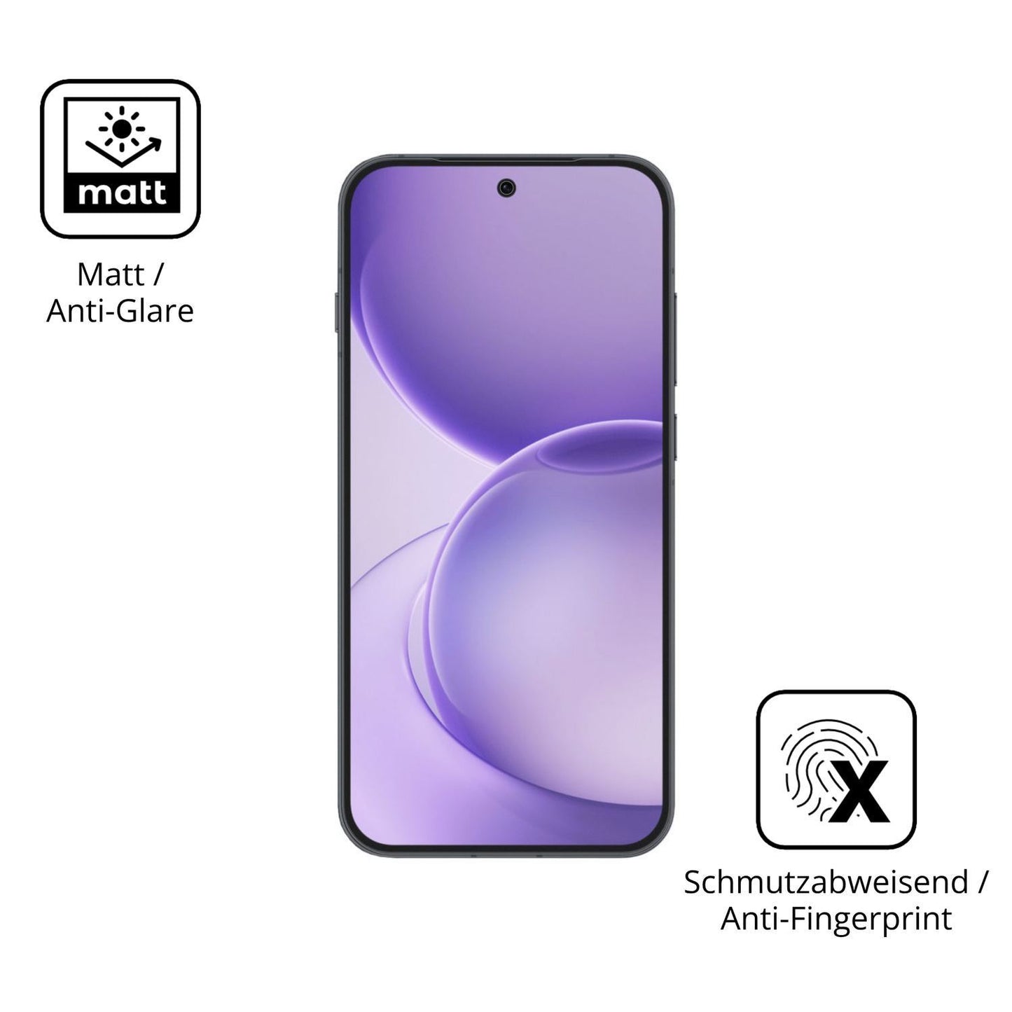 4x Schutzfolie matt für Oppo Reno16 Display-Schutz (5)