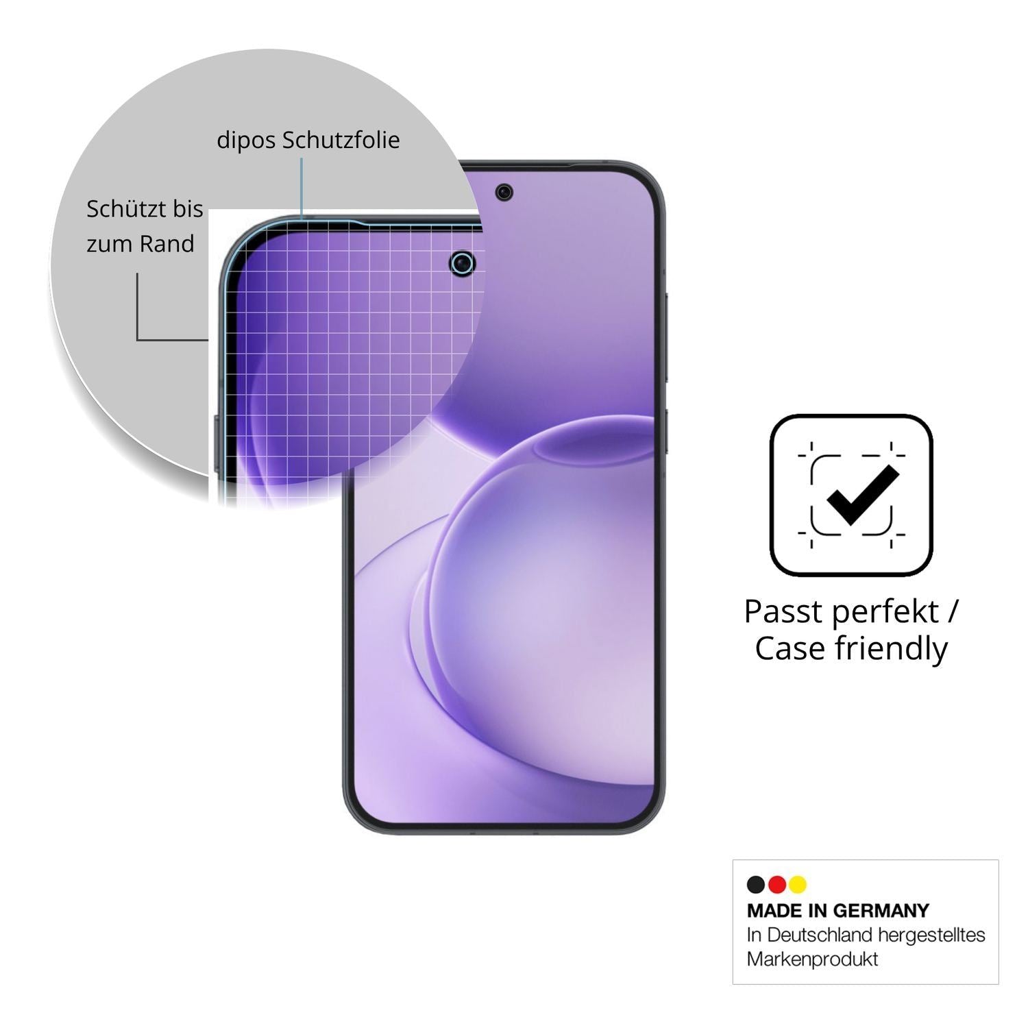 2x 9H Schutzfolie matt für Oppo Reno16 Panzerfolie (6)