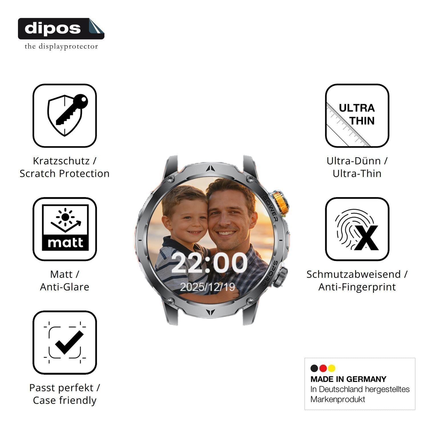 6x Schutzfolie matt für HIRREO EF24 Display-Schutz (7)