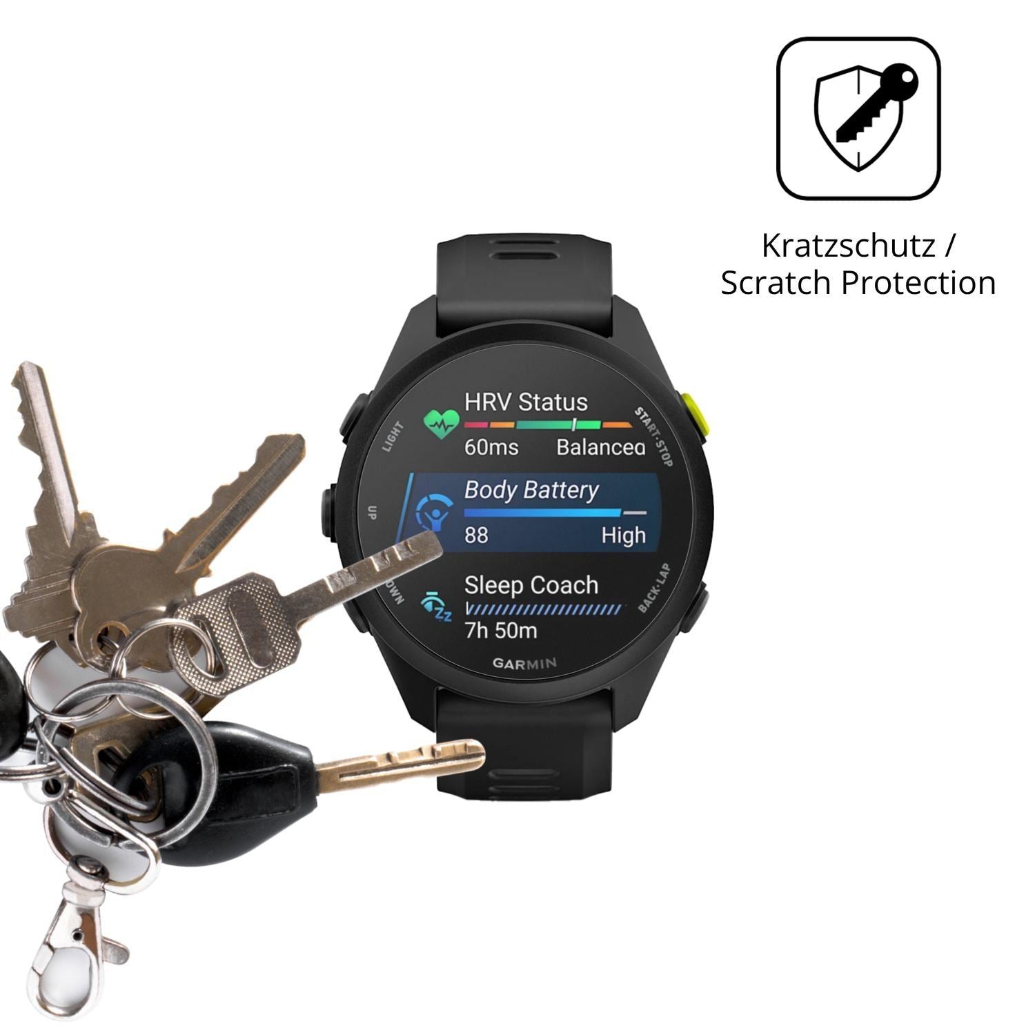6x Schutzfolie matt für Garmin Forerunner 70 Displ (4)