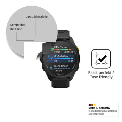 6x Schutzfolie matt für Garmin Forerunner 70 Displ (6)