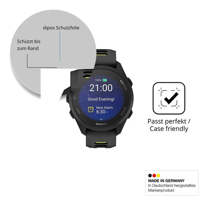 2x 9H Schutzfolie matt für Garmin Forerunner 170 P (6)