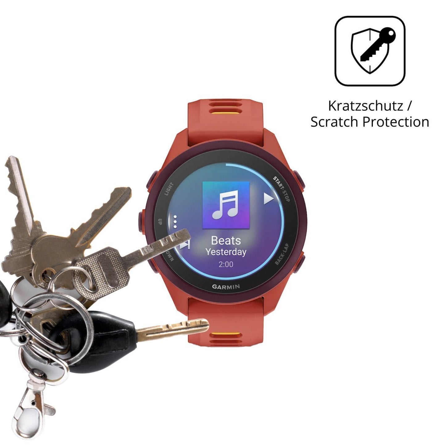 6x Schutzfolie matt für Garmin Forerunner 170 Musi (4)