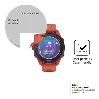 6x Schutzfolie matt für Garmin Forerunner 170 Musi (6)