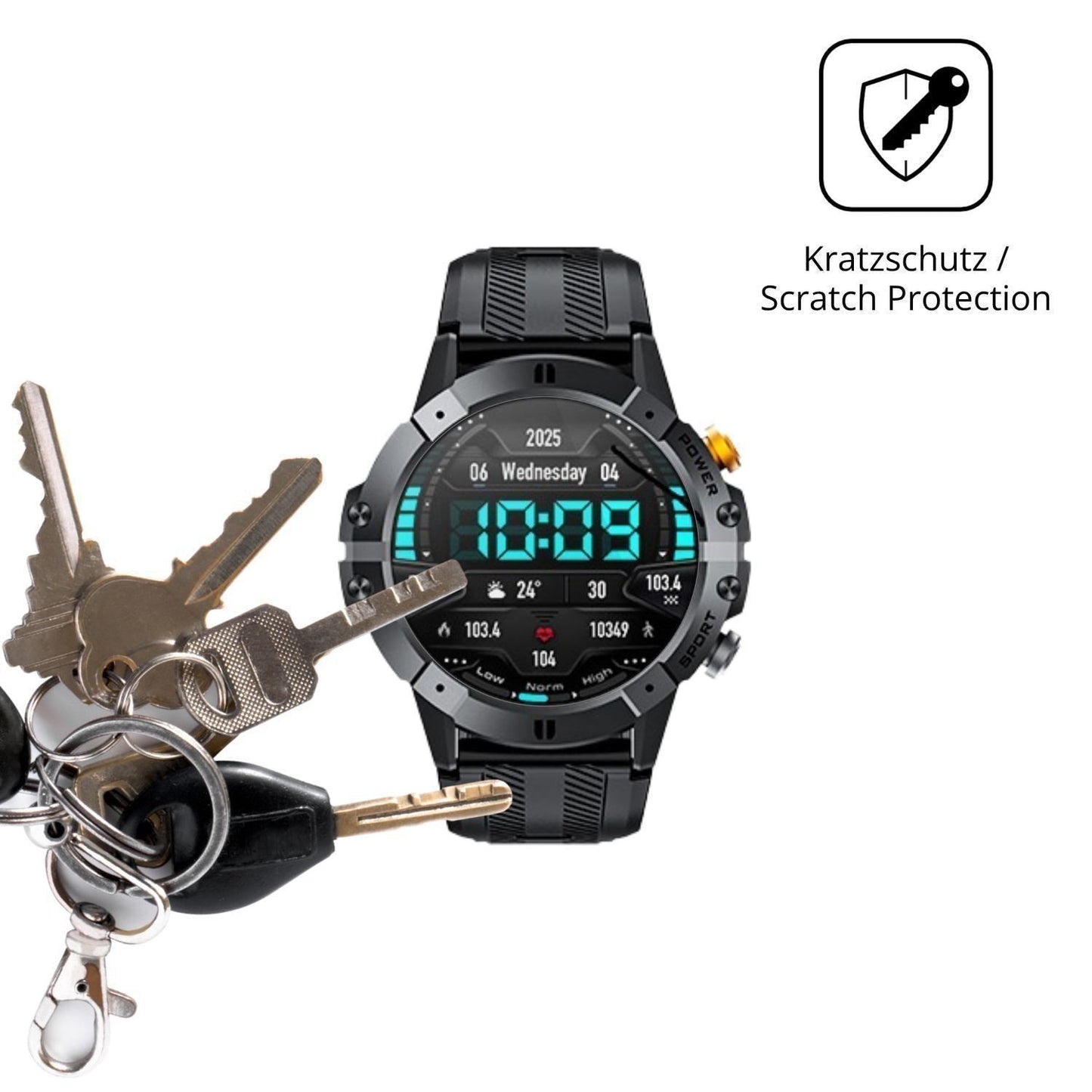 6x Schutzfolie klar für FOSSiBOT C29 Display-Schut (4)