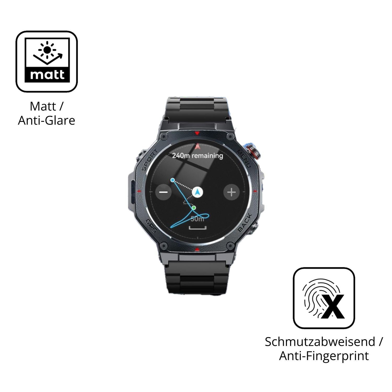 6x Schutzfolie matt für Jugeman V20 Display-Schutz (5)