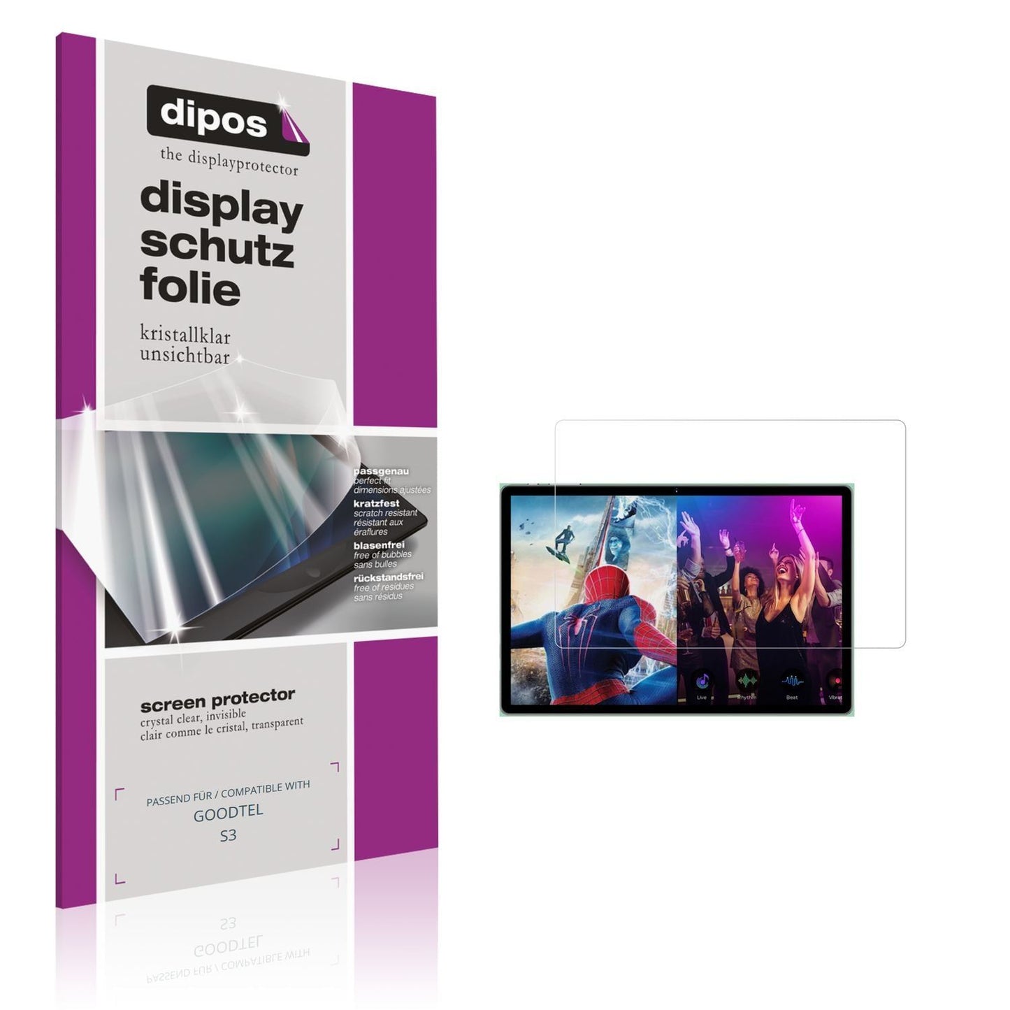 2x Schutzfolie klar für GOODTEL S3 Display-Schutzf (1)