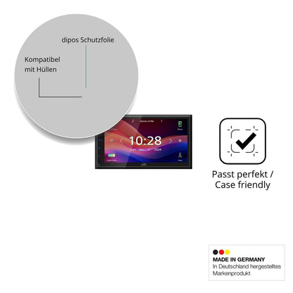 2x Schutzfolie klar für JVC KW-M695DBW Display-Sch (6)