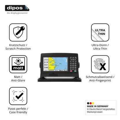 2x Schutzfolie matt für Ymiko Marine-GPS-Navigator (7)