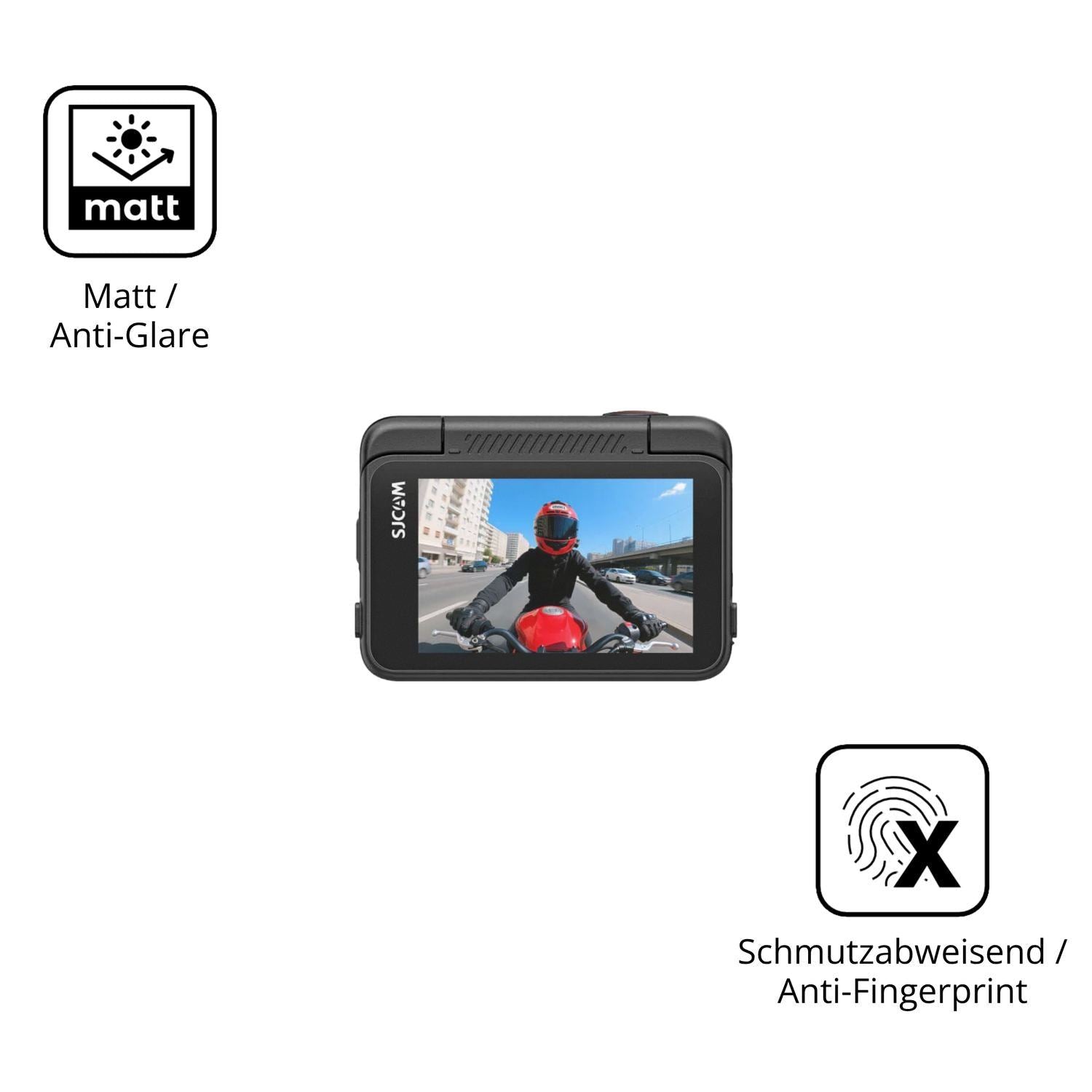 4x Schutzfolie matt für SJCAM SJ30 Display-Schutzf (5)