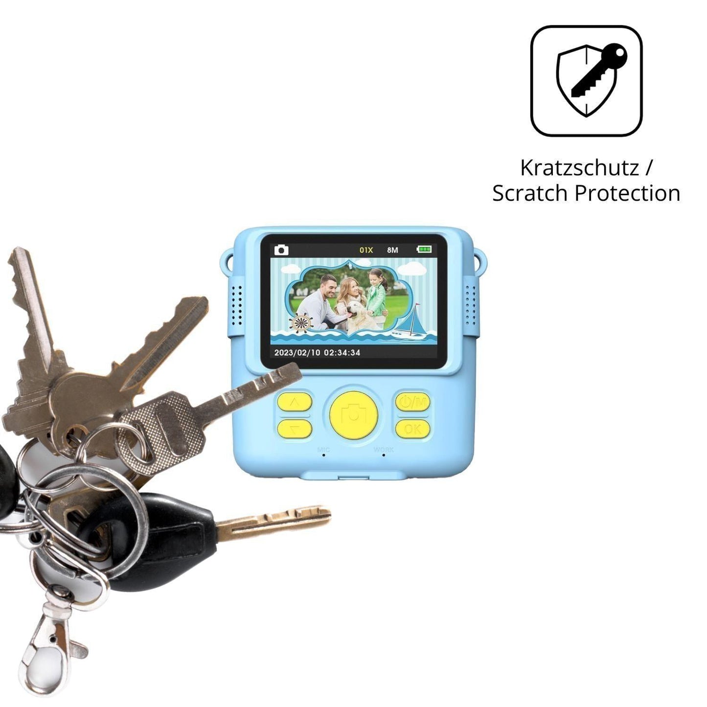 4x Schutzfolie matt für MILFECH ABS-681-LAN Displa (4)