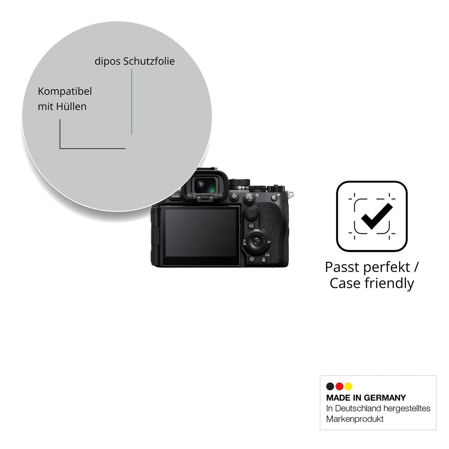 4x Schutzfolie klar für Sony Alpha 7R VI Display-S (6)
