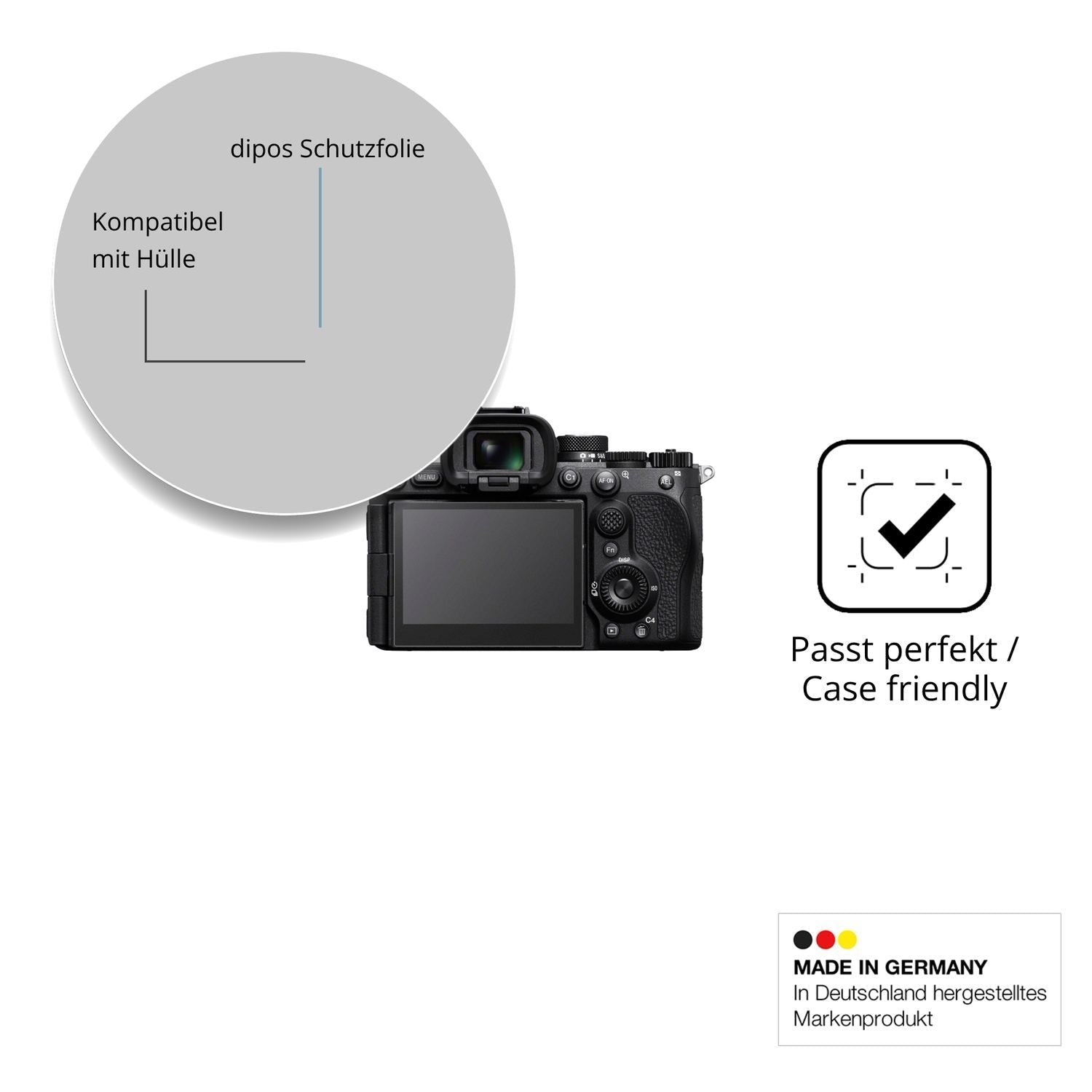 4x Schutzfolie matt für Sony Alpha 7R VI Display-S (6)