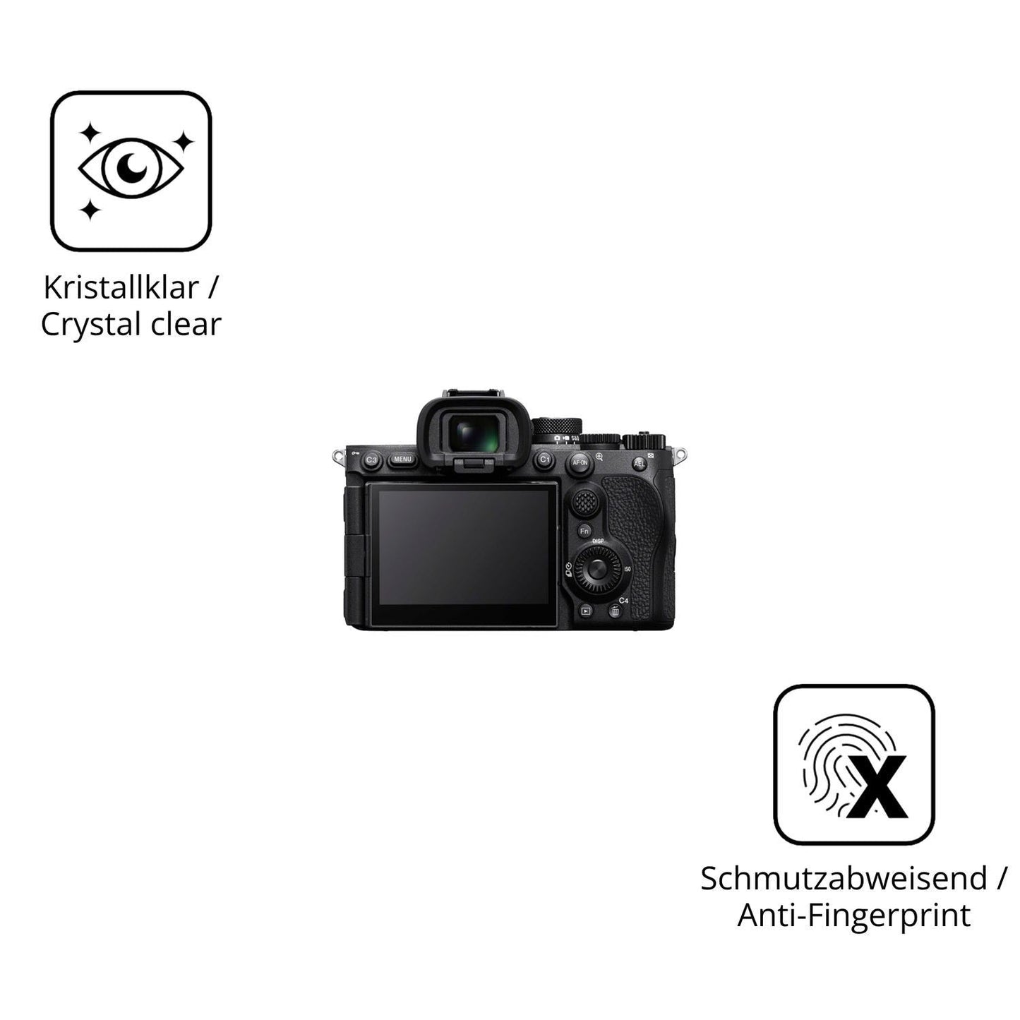 2x 9H Schutzfolie für Sony Alpha 7R VI Panzerfolie (5)