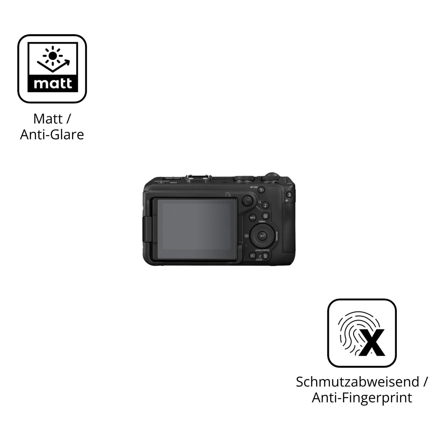 4x Schutzfolie matt für Canon EOS R6 V Display-Sch (5)