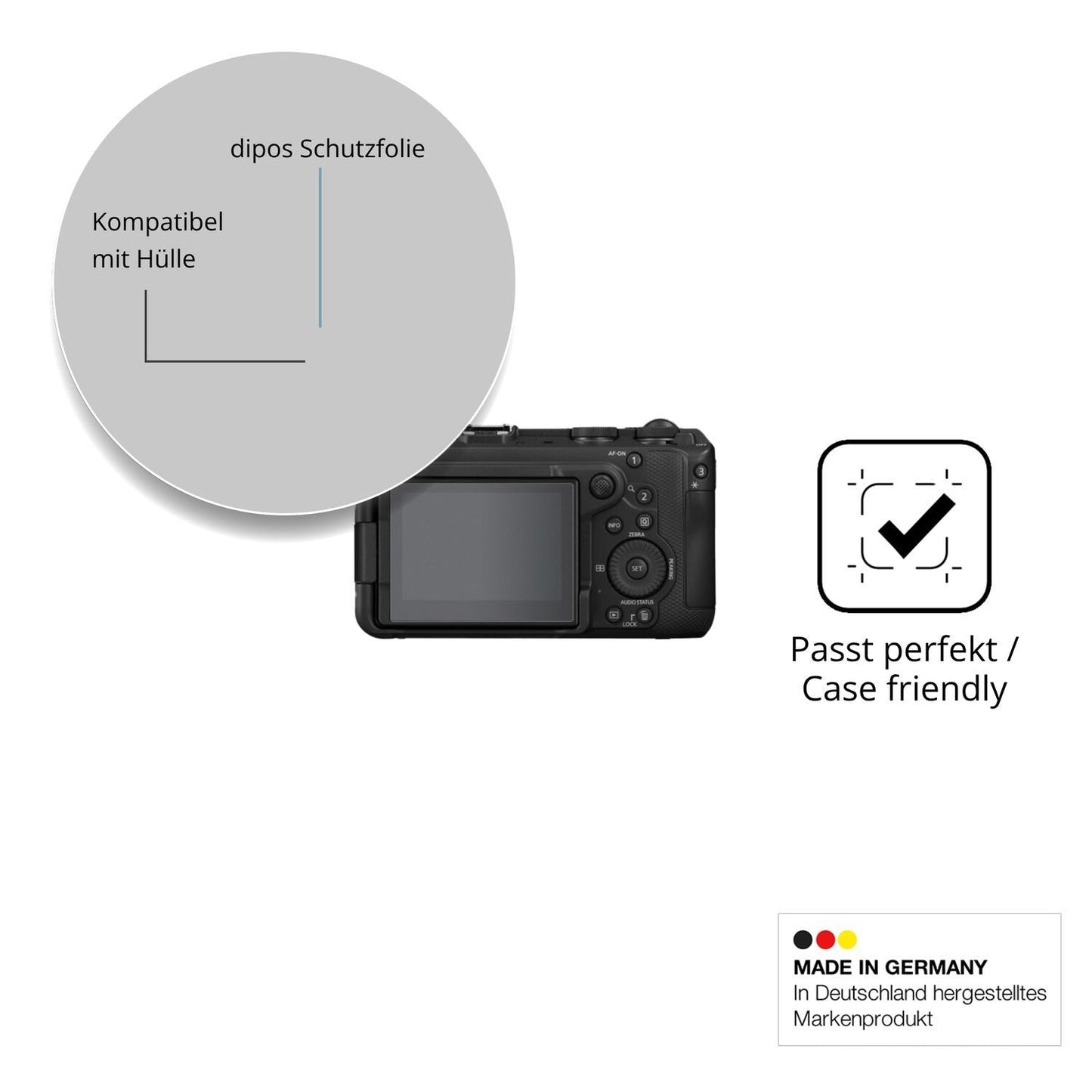 4x Schutzfolie matt für Canon EOS R6 V Display-Sch (6)