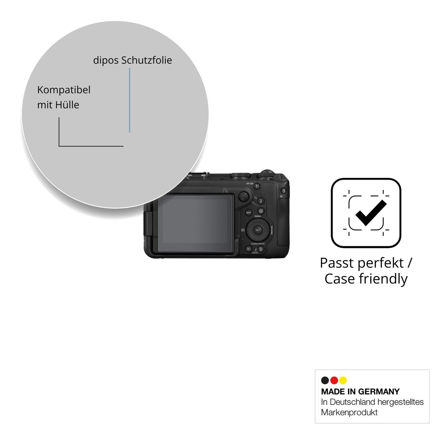 4x Schutzfolie matt für Canon EOS R6 V Display-Sch (6)
