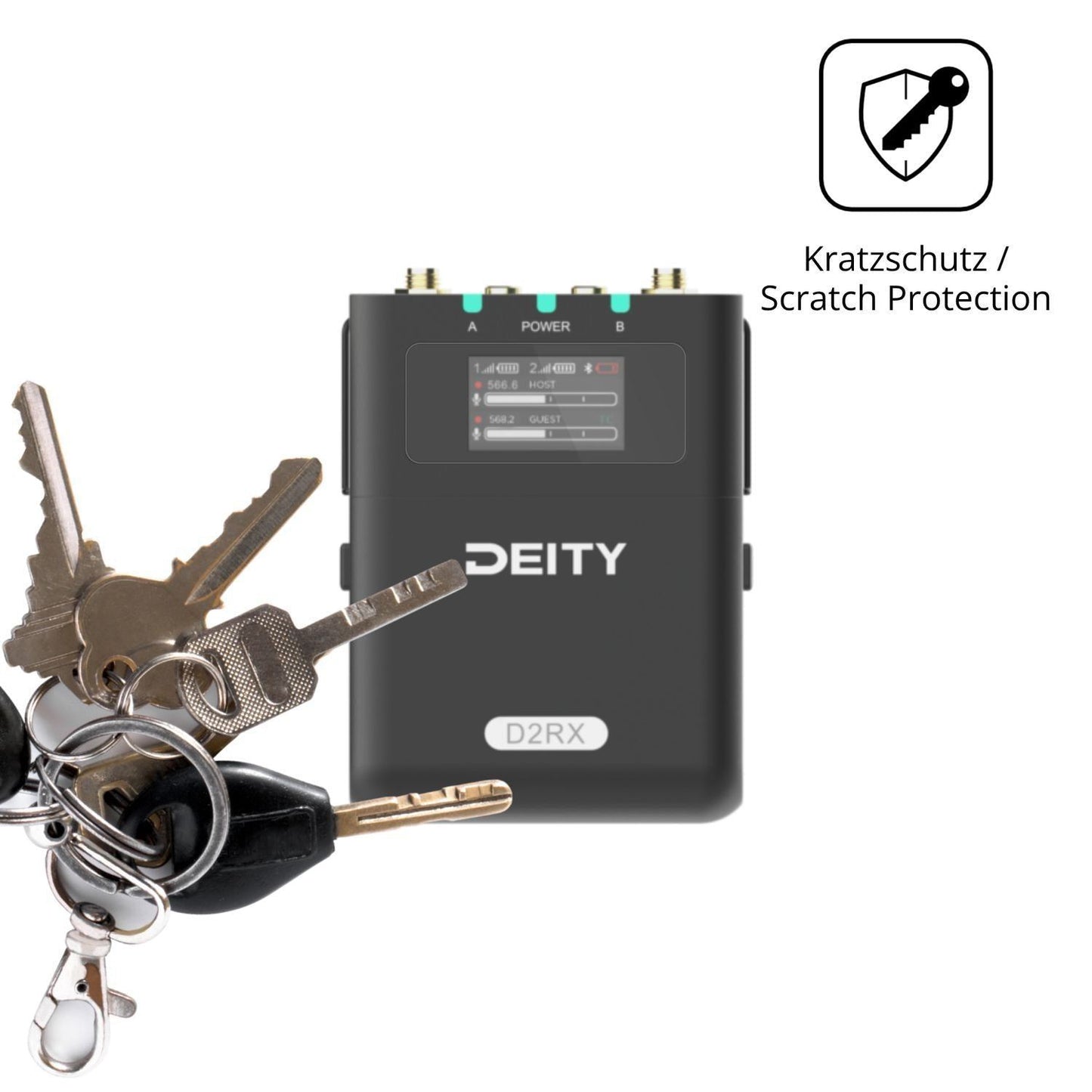 4x Schutzfolie klar für Deity DBTX D2RX DIFB Displ (4)