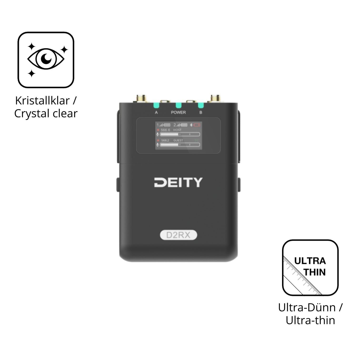 4x Schutzfolie klar für Deity DBTX D2RX DIFB Displ (5)