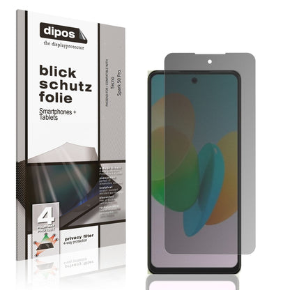 Blickschutzfolie für Tecno Spark 50 Pro matt Schut (1)