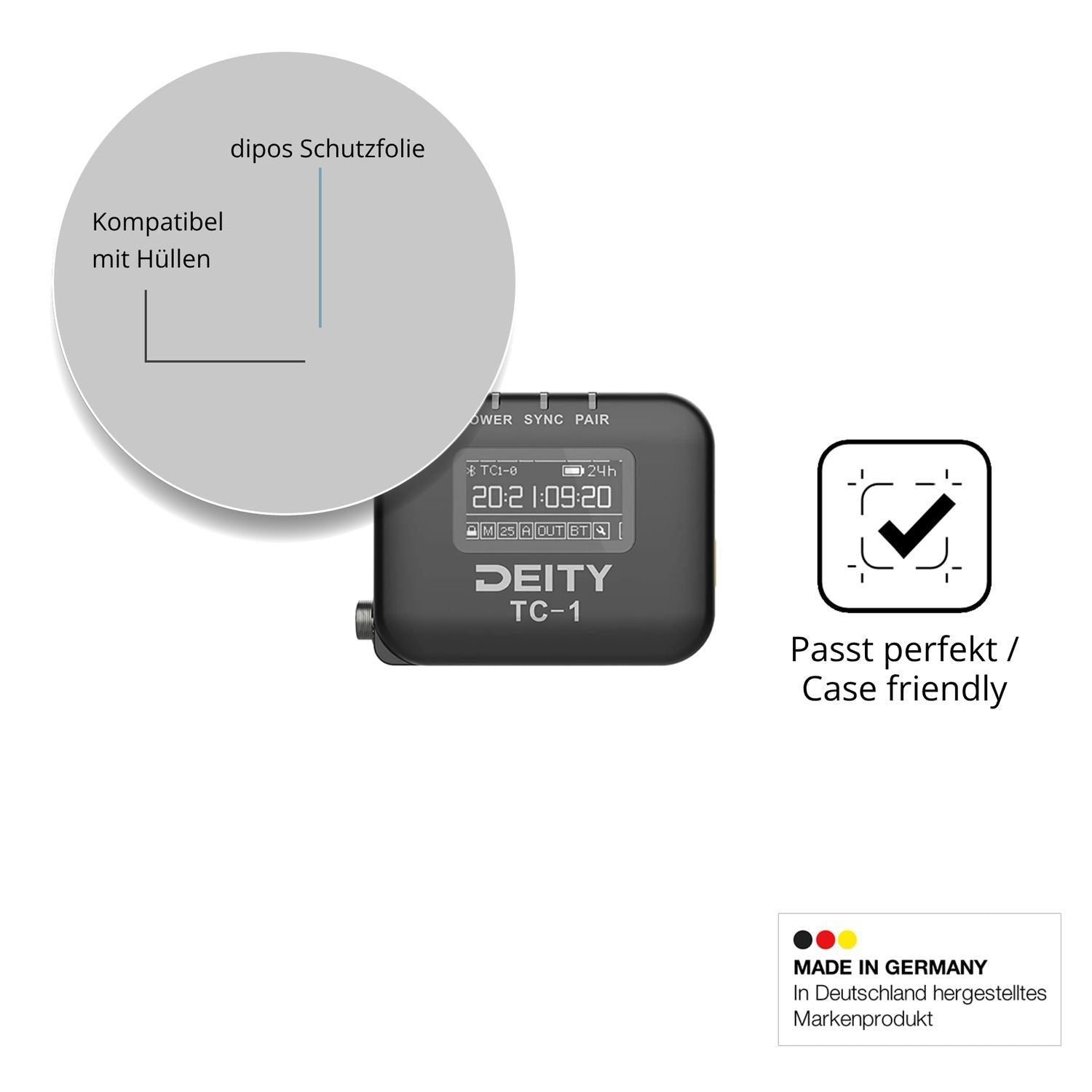 4x Schutzfolie klar für Deity TC-1 Display-Schutzf (6)