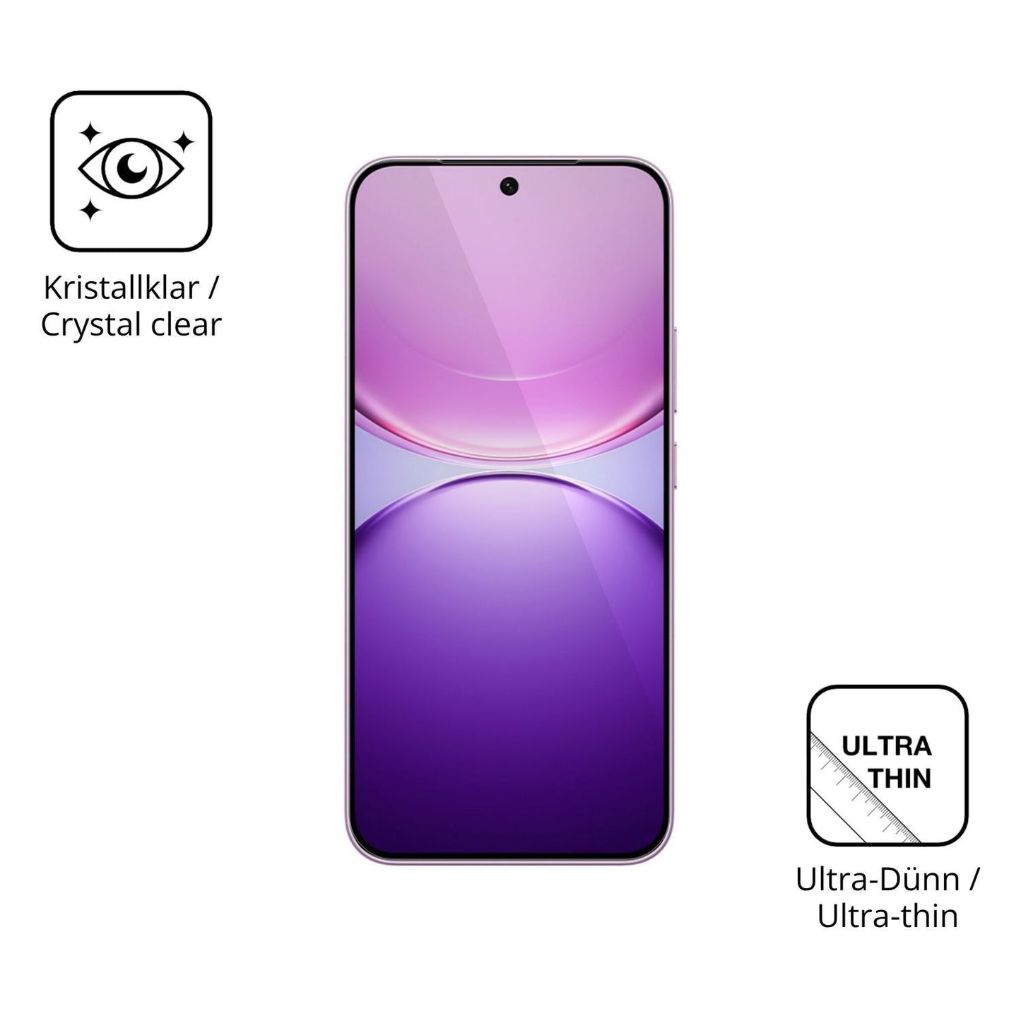 4x Schutzfolie klar für Vivo Y600 Turbo Display-Sc (5)