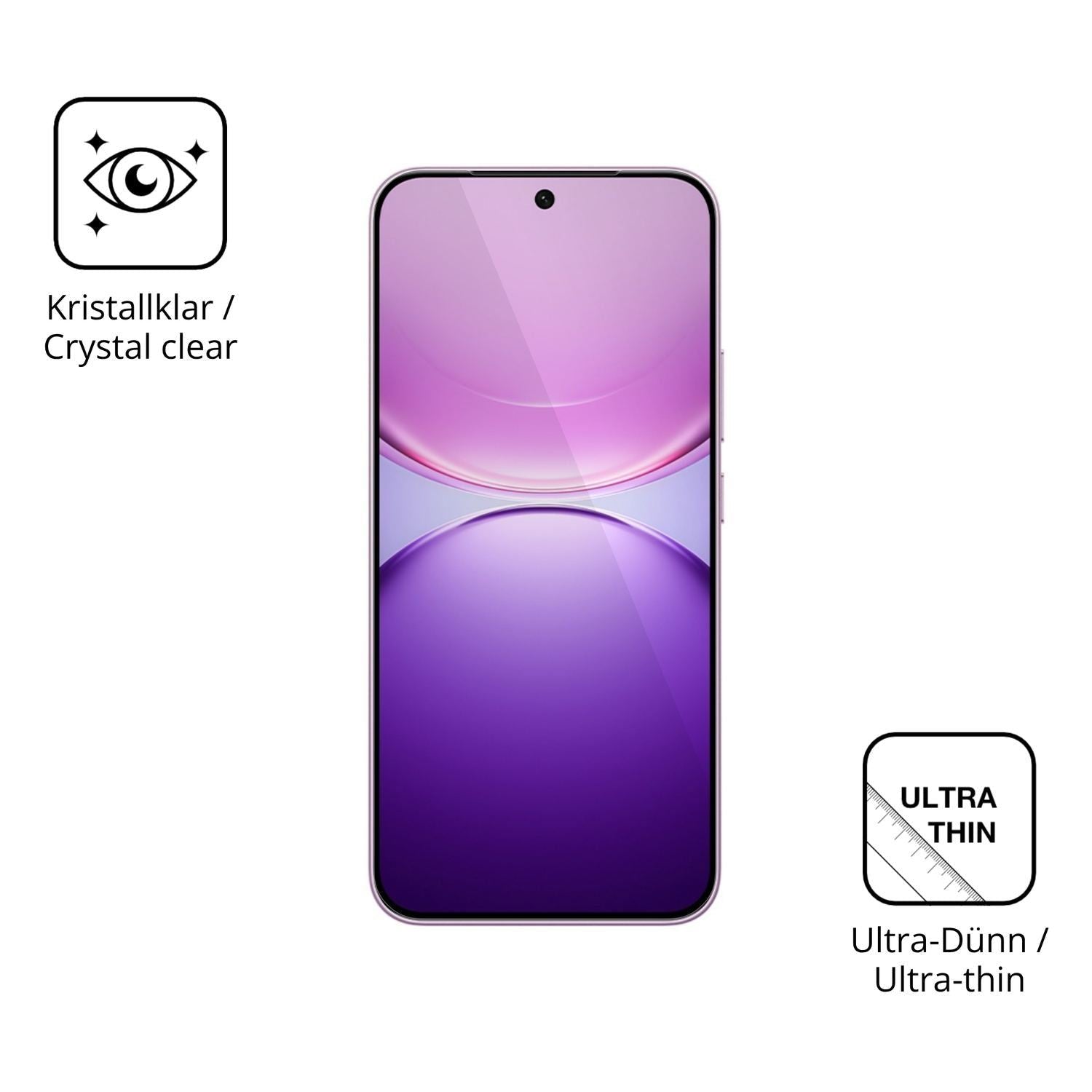 4x Schutzfolie klar für Vivo Y600 Turbo Display-Sc (5)