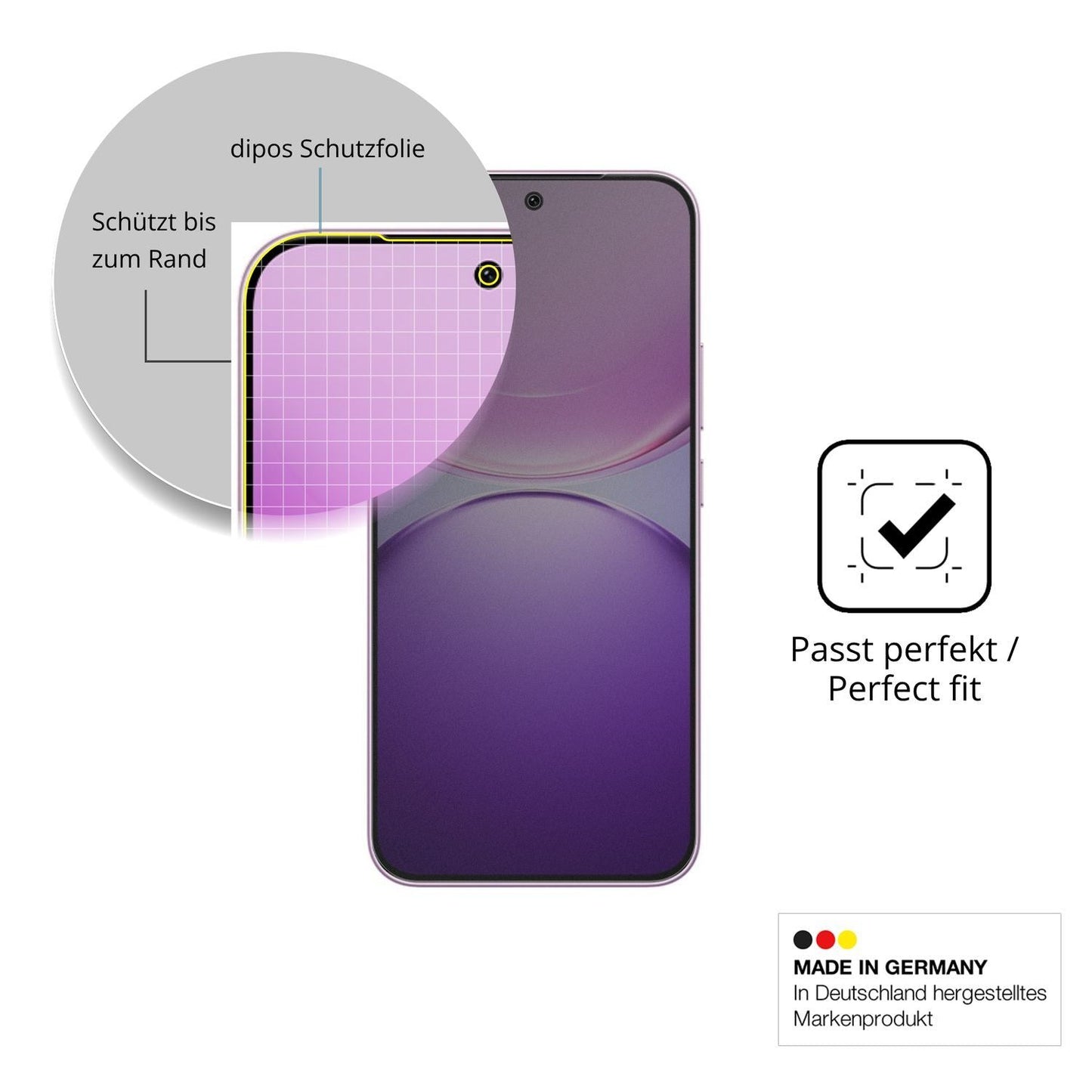 Blickschutzfolie für Vivo Y600 Turbo matt Schutzfo (4)