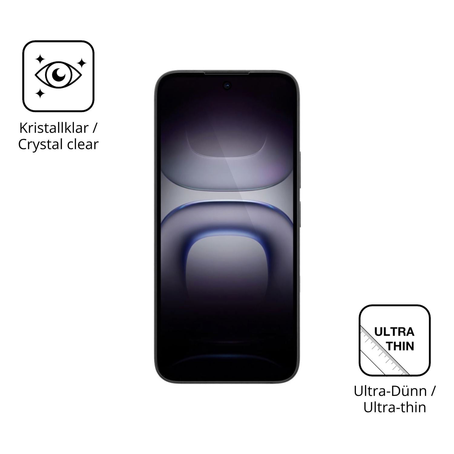 4x Schutzfolie klar für Infinix Hot 70 Display-Sch (5)