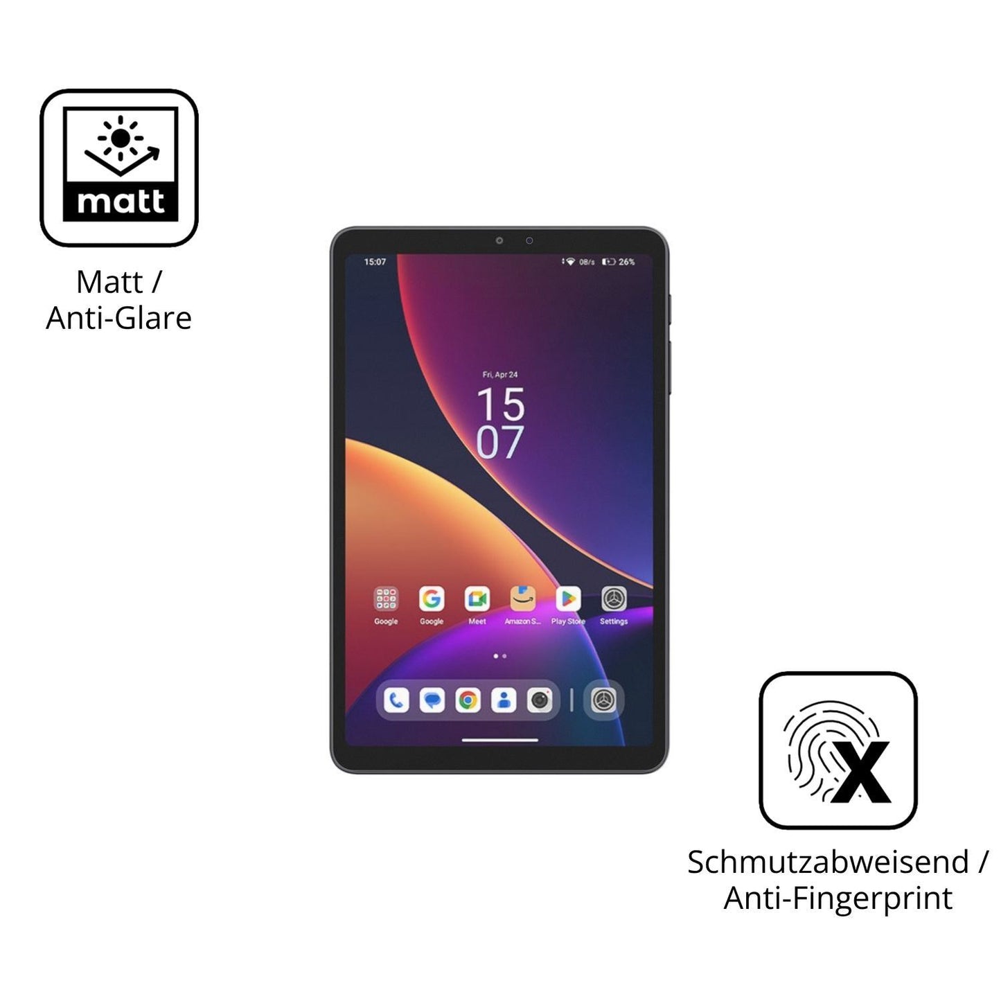 2x 9H Schutzfolie matt für Alldocube iPlay 80 mini (5)