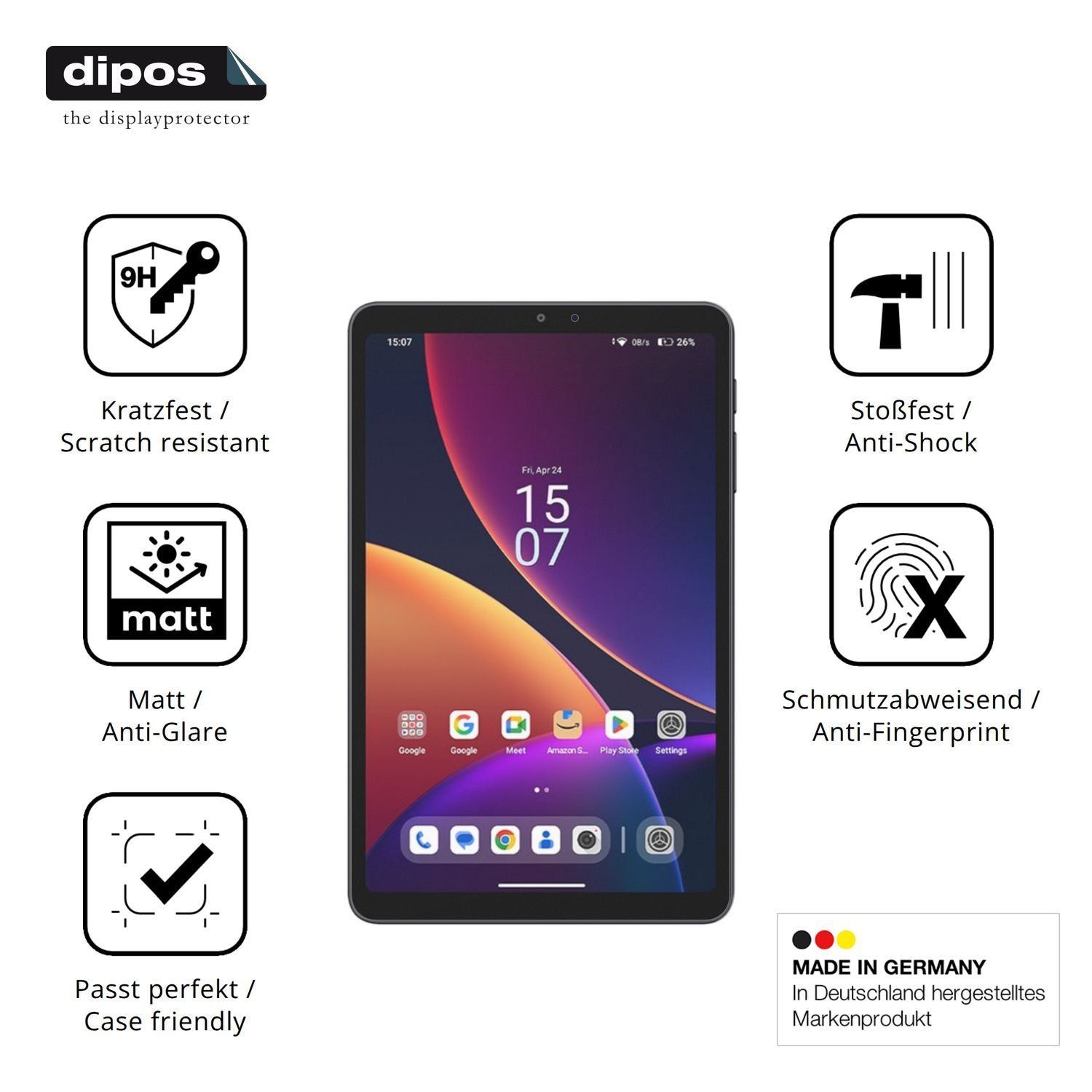 2x 9H Schutzfolie matt für Alldocube iPlay 80 mini (7)