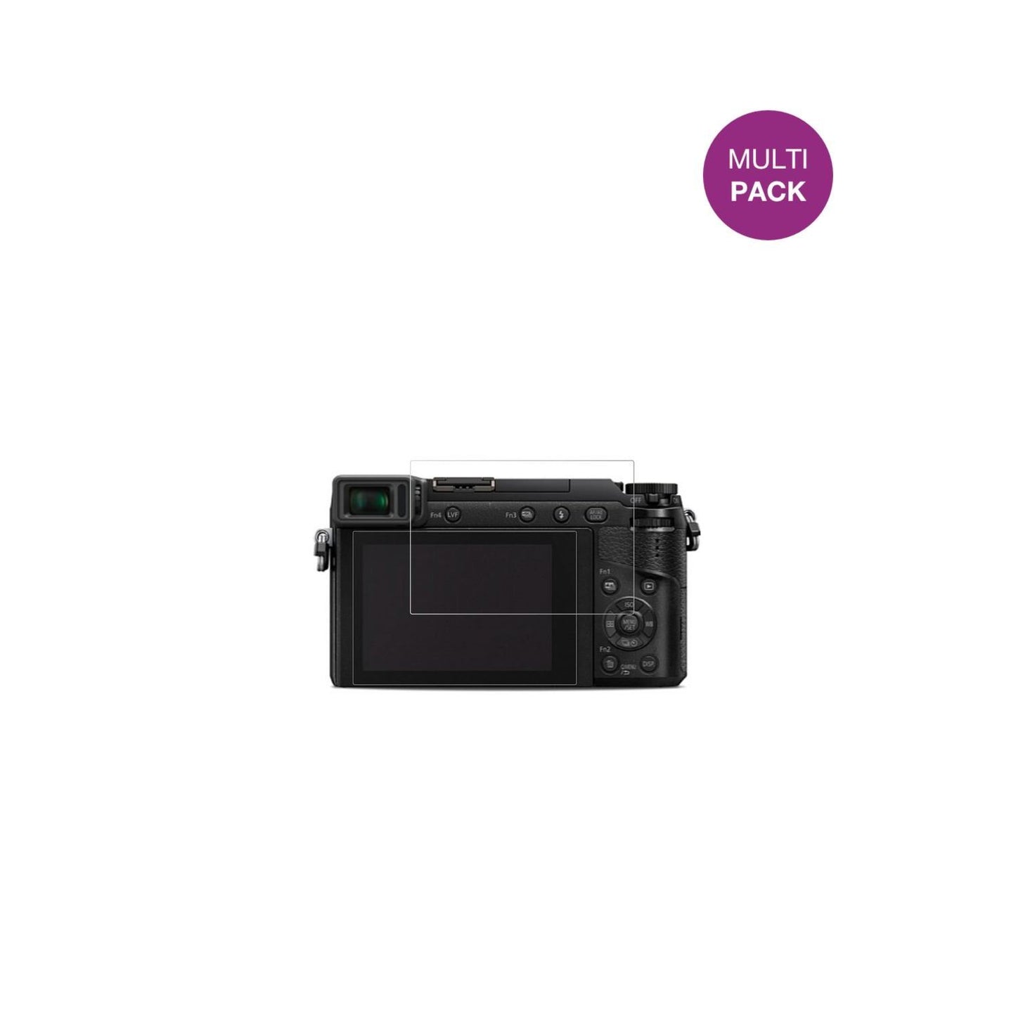 4x Schutzfolie klar für Panasonic Lumix GX-80 Disp (2)