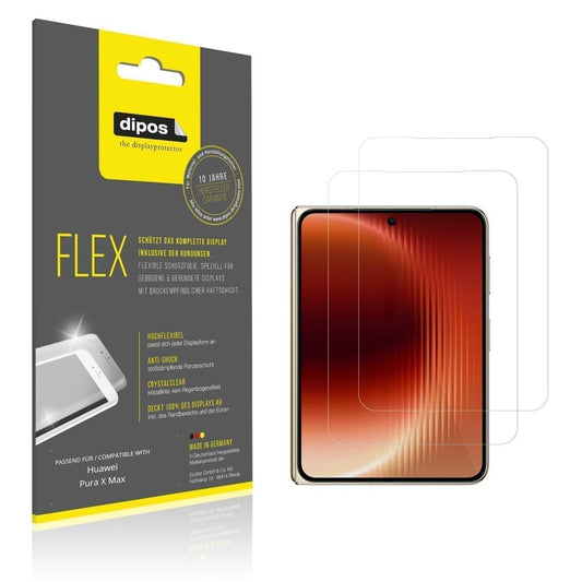2x 3D Full Cover Schutzfolie für Huawei Pura X Max (1)