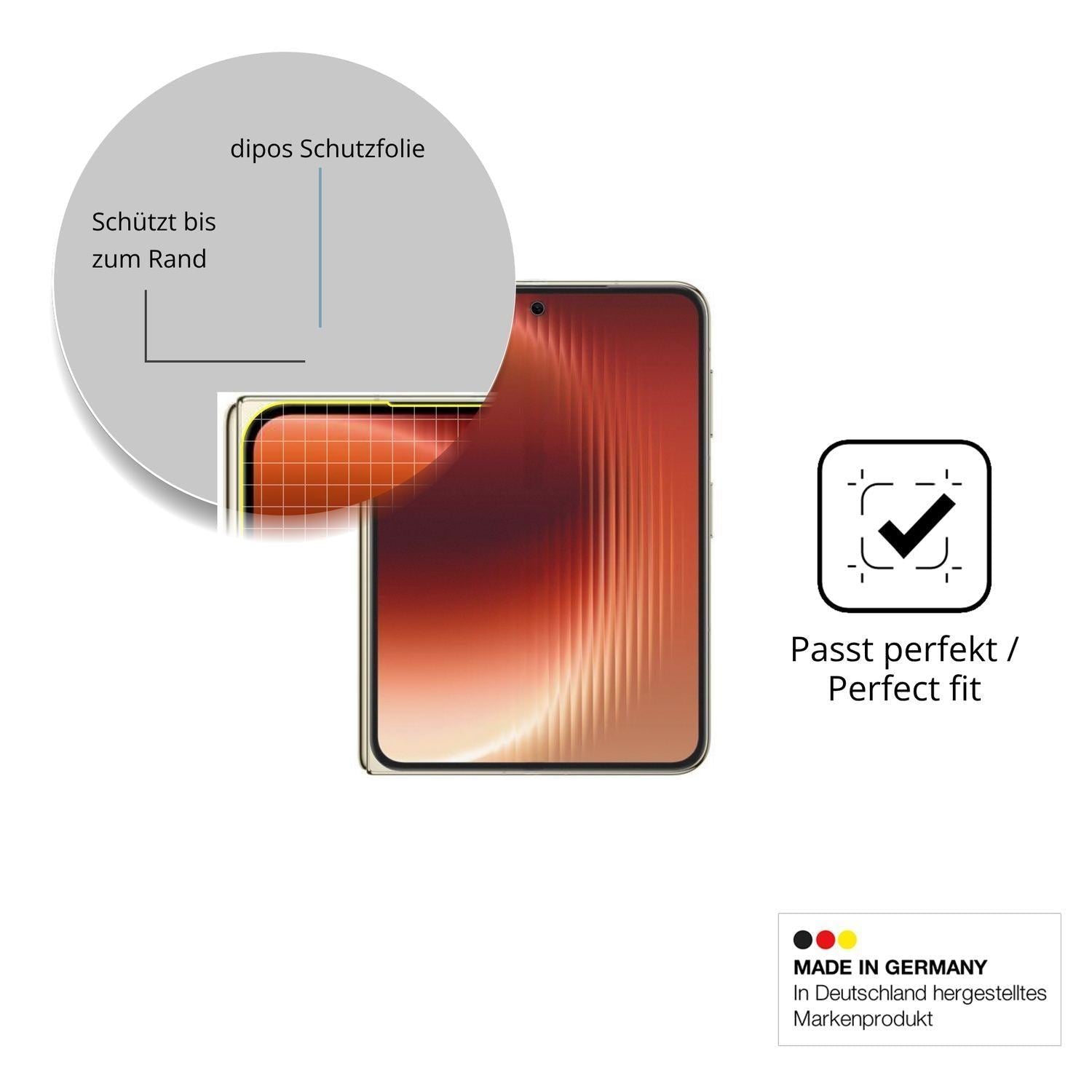 2x Full Cover Schutzfolie matt für Huawei Pura X M (6)